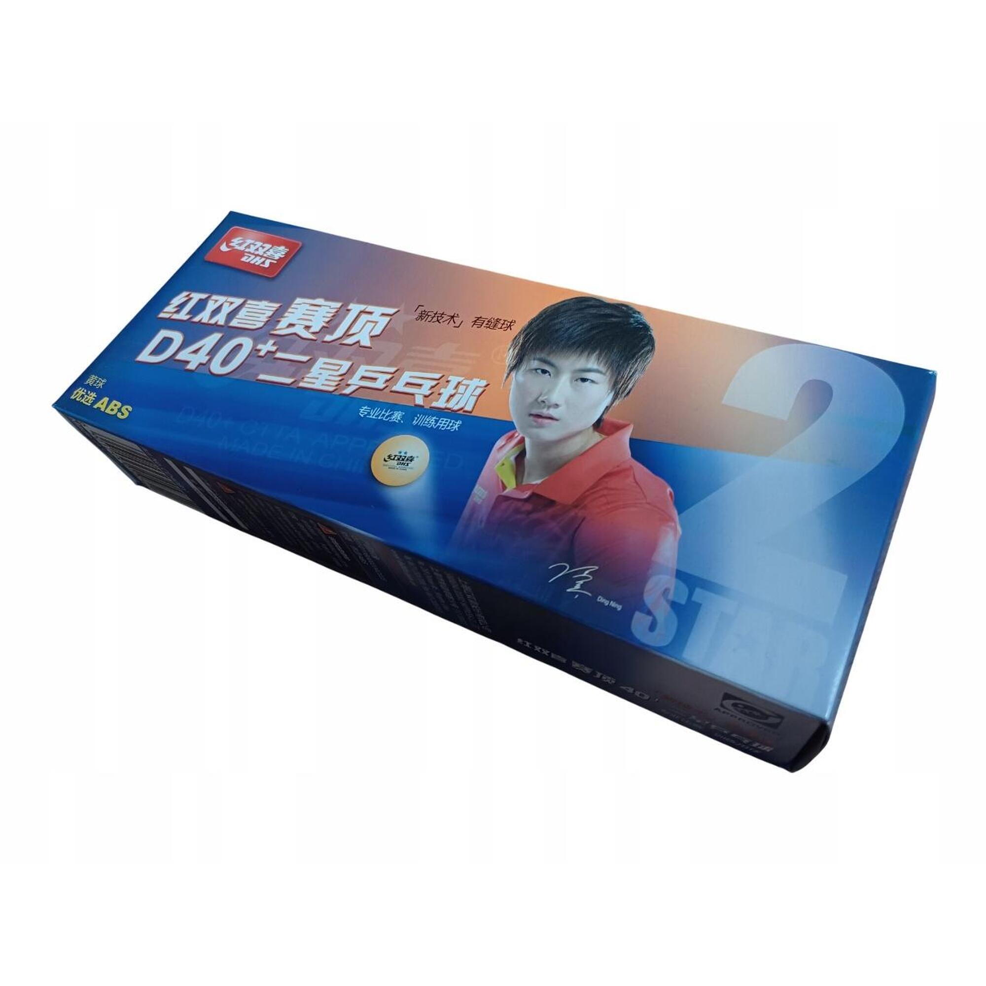 PIŁKI DO TENISA STOŁOWEGO DO PING PONGA pomarańczowe 10 szt. DHS DUAL**