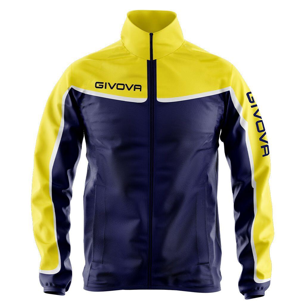 Kurtka sportowa Givova Asia unisex niebiesko-żółta, S
