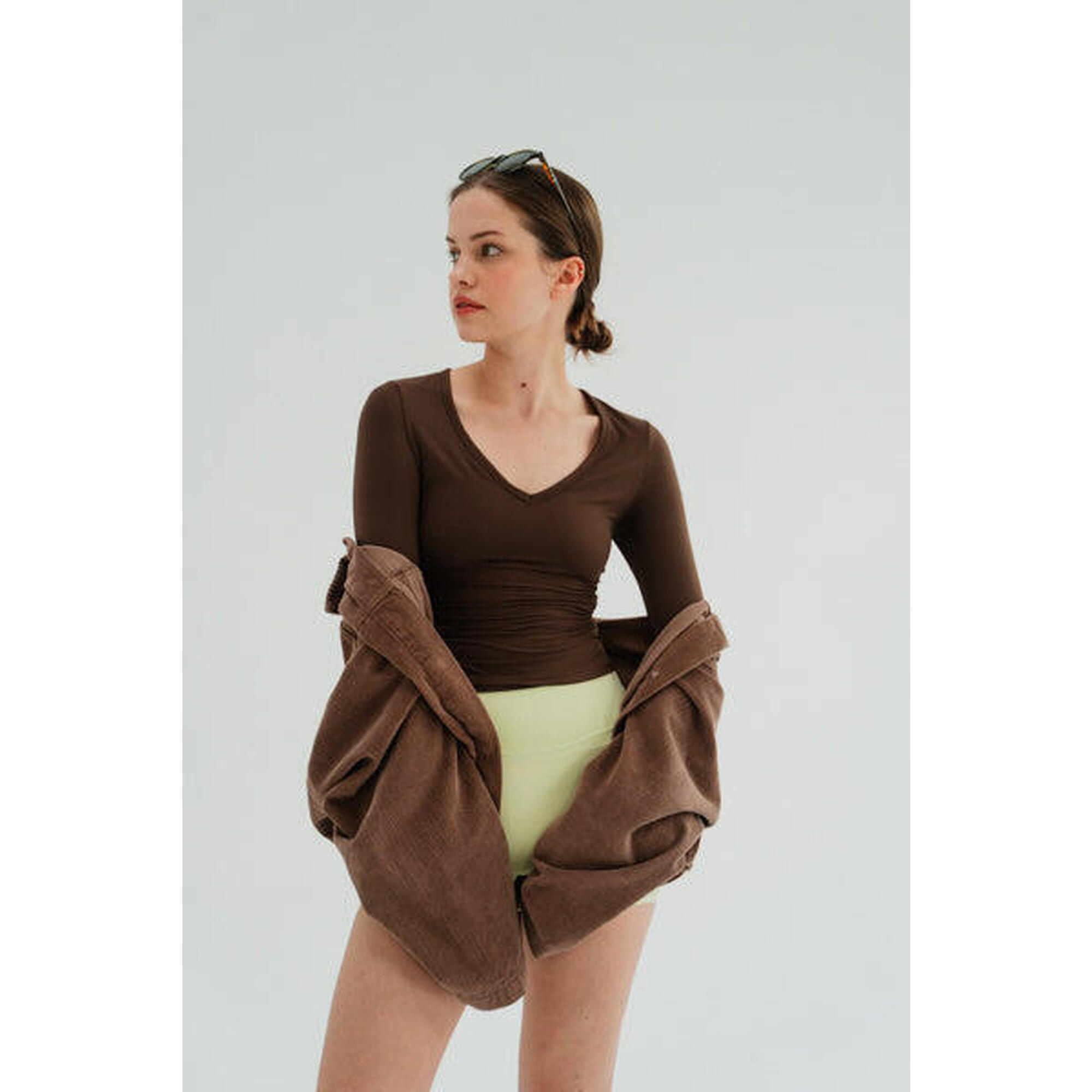 Longsleeve do jogi damski Moonholi NY Chic z długim rękawem