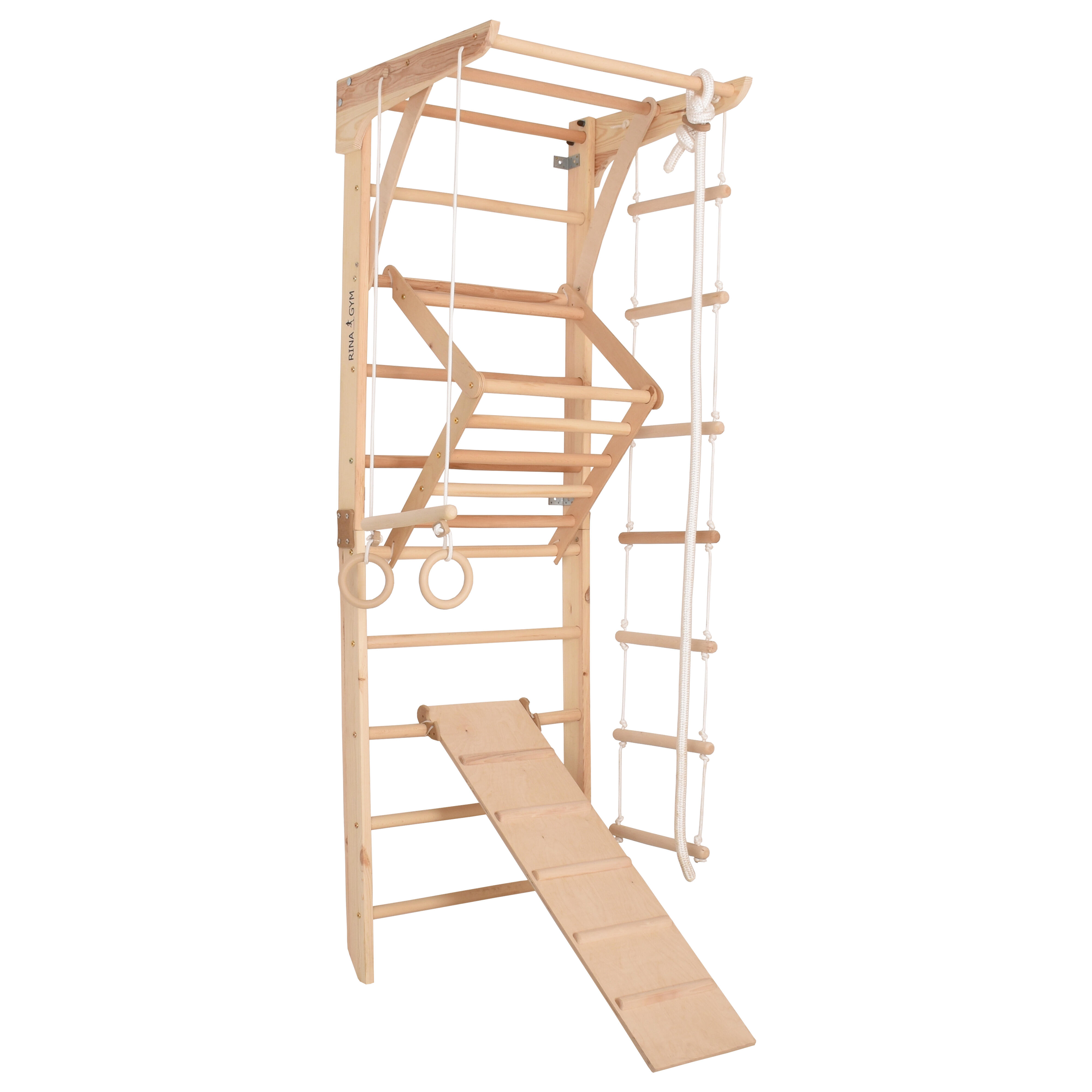 Drewniana drabinka gimnastyczna Rinagym Kinder 3