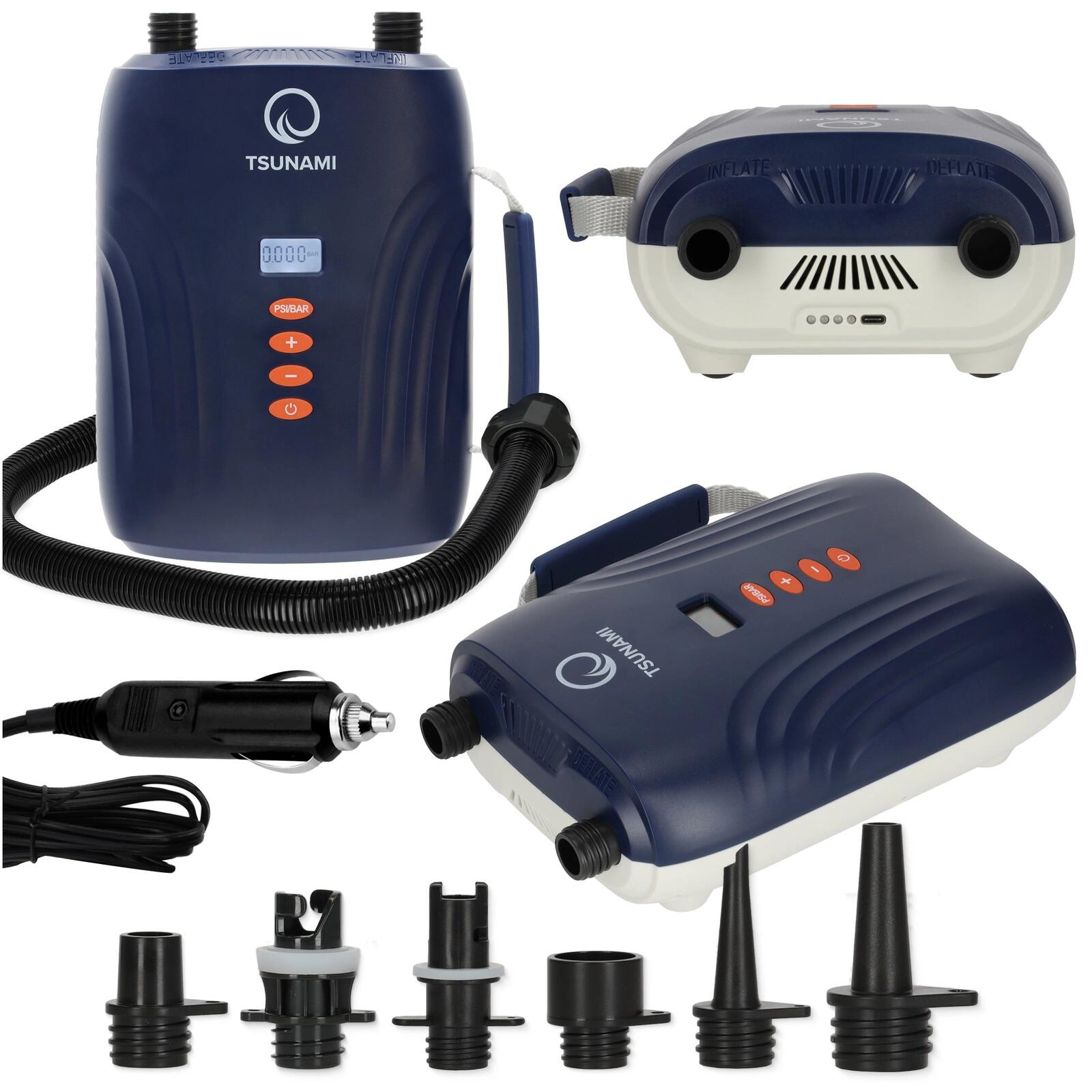 Pompka elektryczna do deski SUP TSUNAMI 20 PSI samochodowa