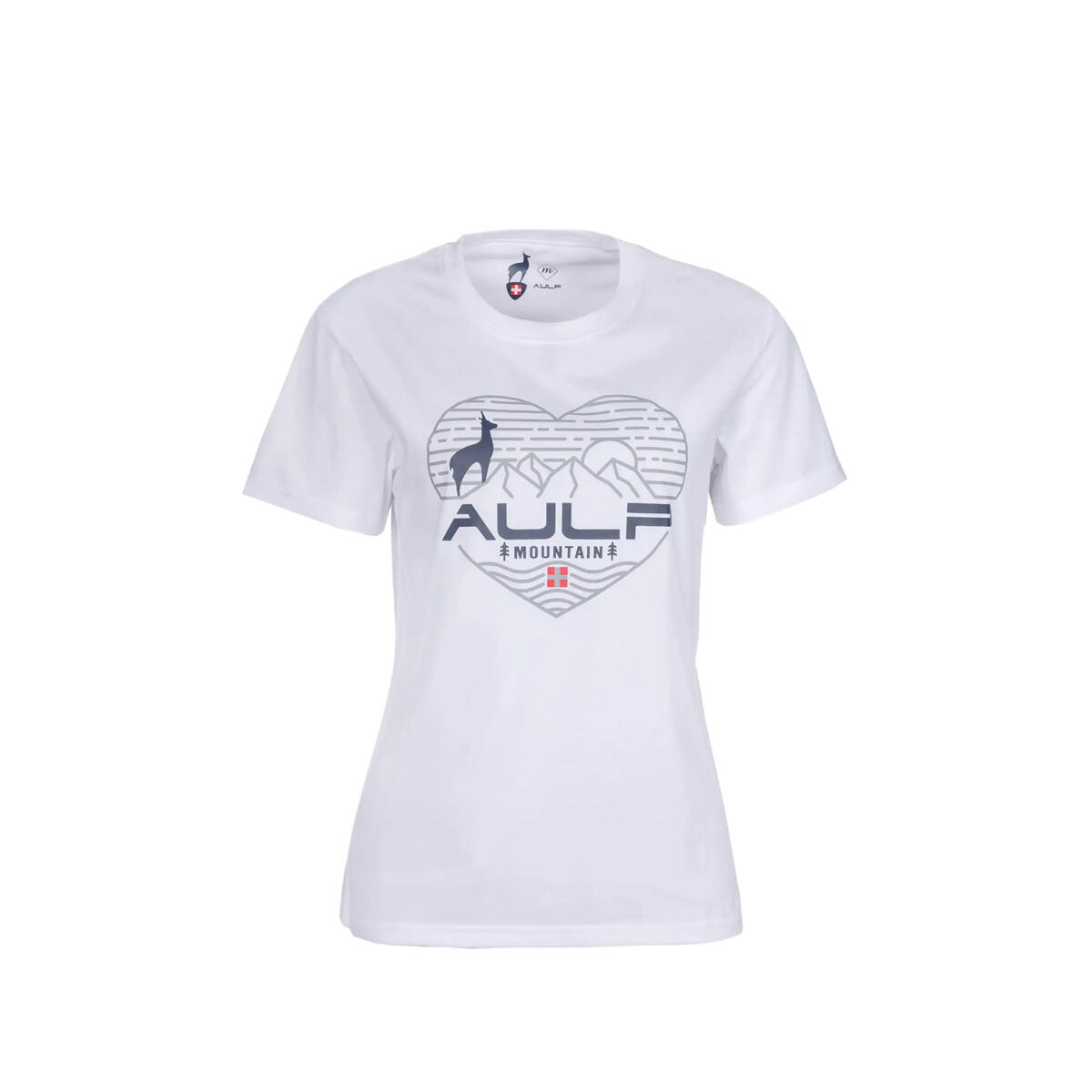 Koszulka damska AULP ROSSI bawełniana oddychająca luźny krój