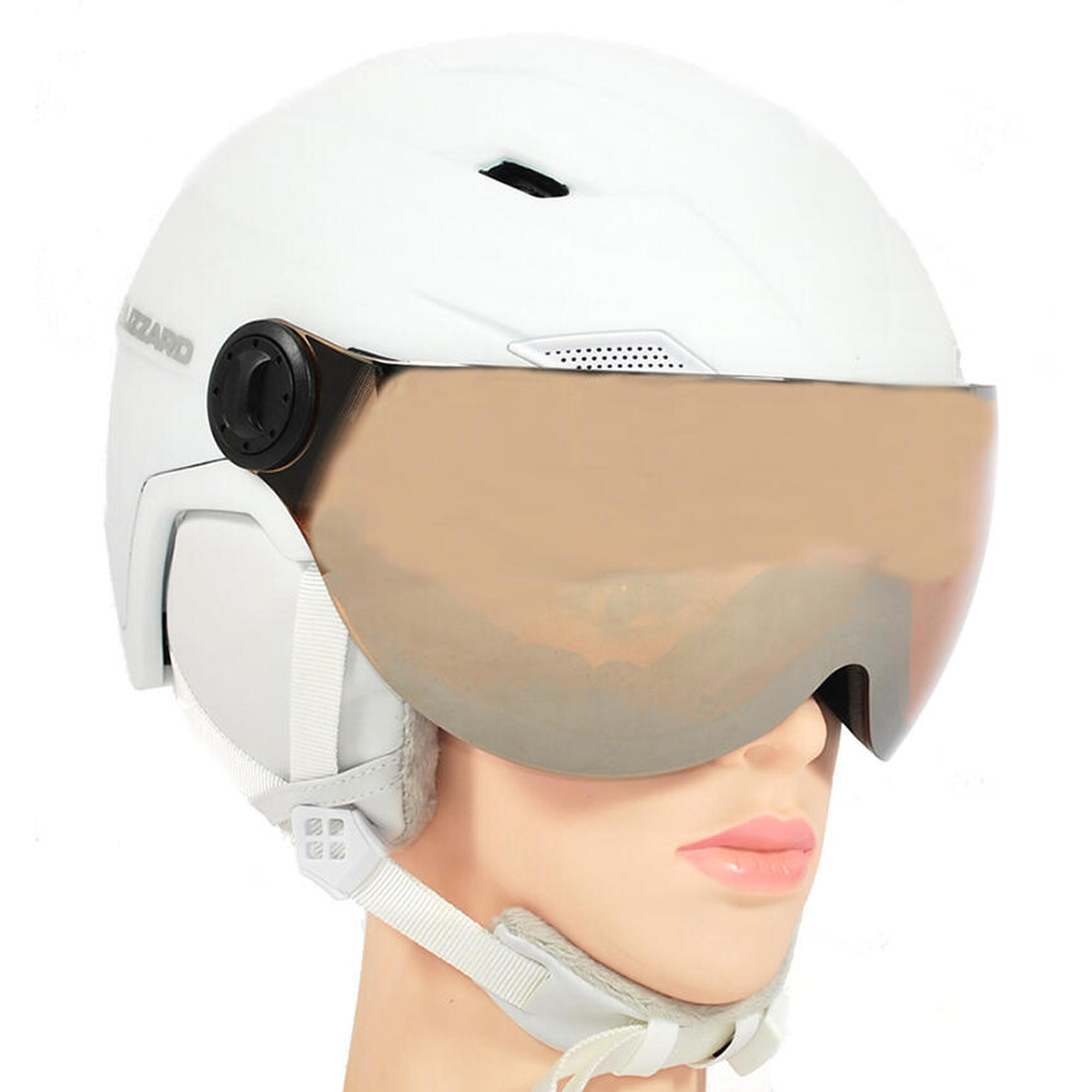 Kask narciarski damski Blizzard W2W Double Visor 56-59 orange