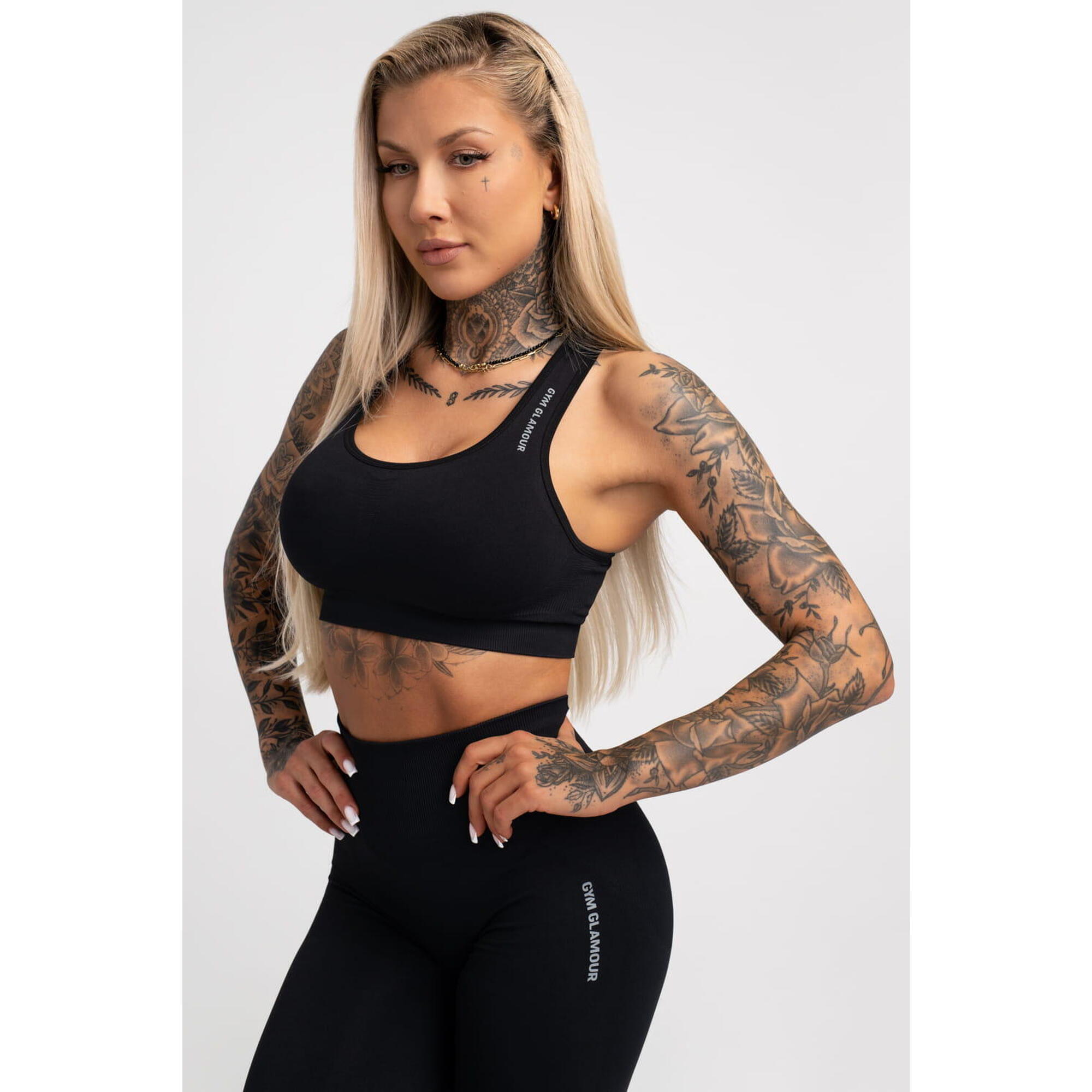 Stanik fitness cardio damski Gym Glamour compress