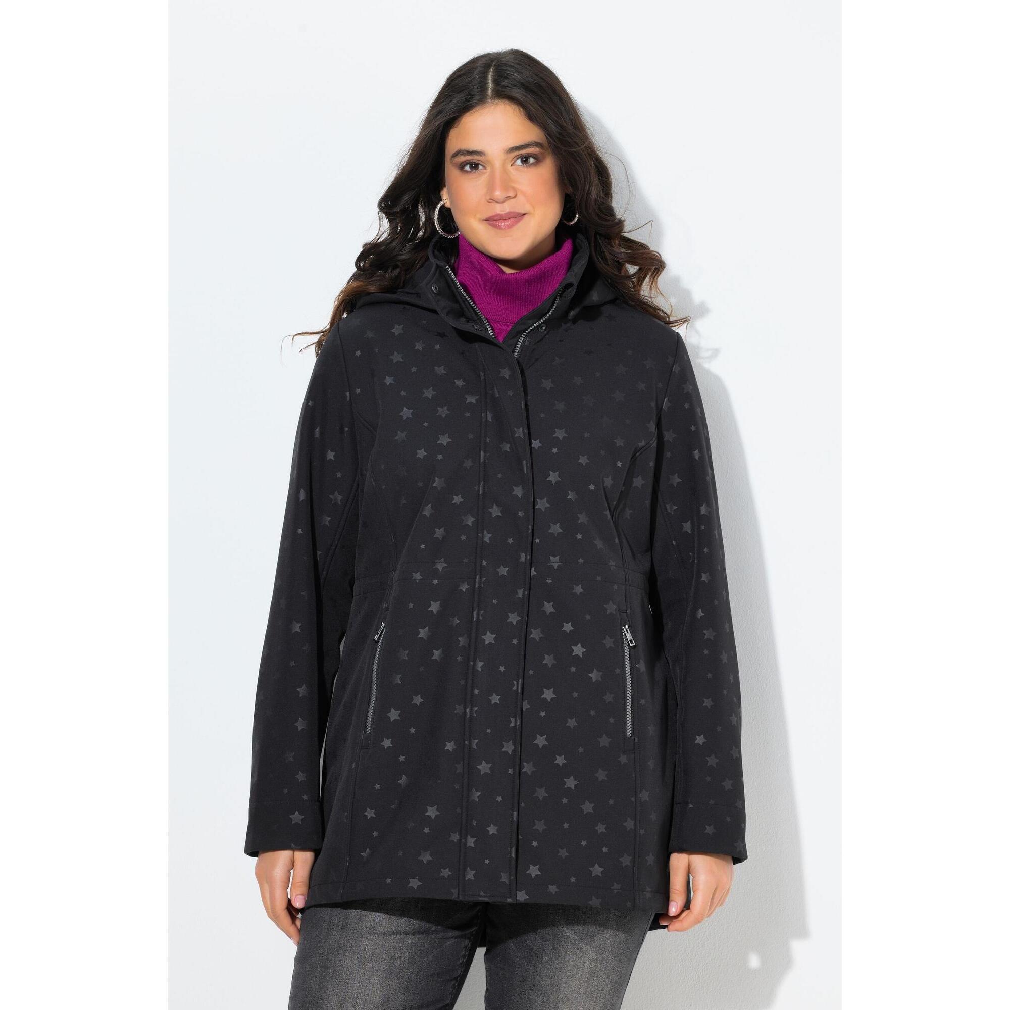 Damskie Kurtka softshell HYPRAR wodoodporna kaptur rozcięcie u dołu