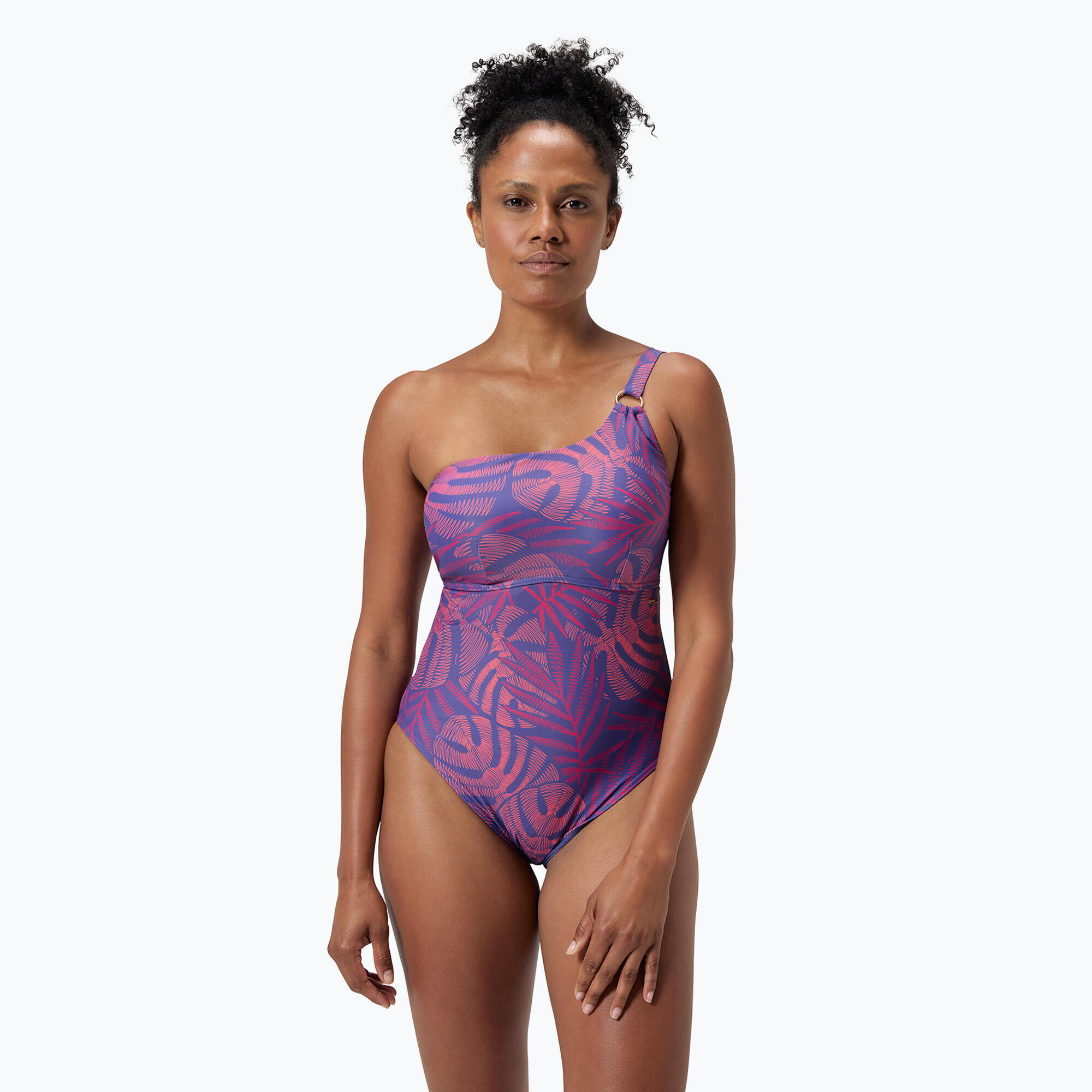 Strój pływacki jednoczęściowy damski Speedo Shaping Printed Asymmetric