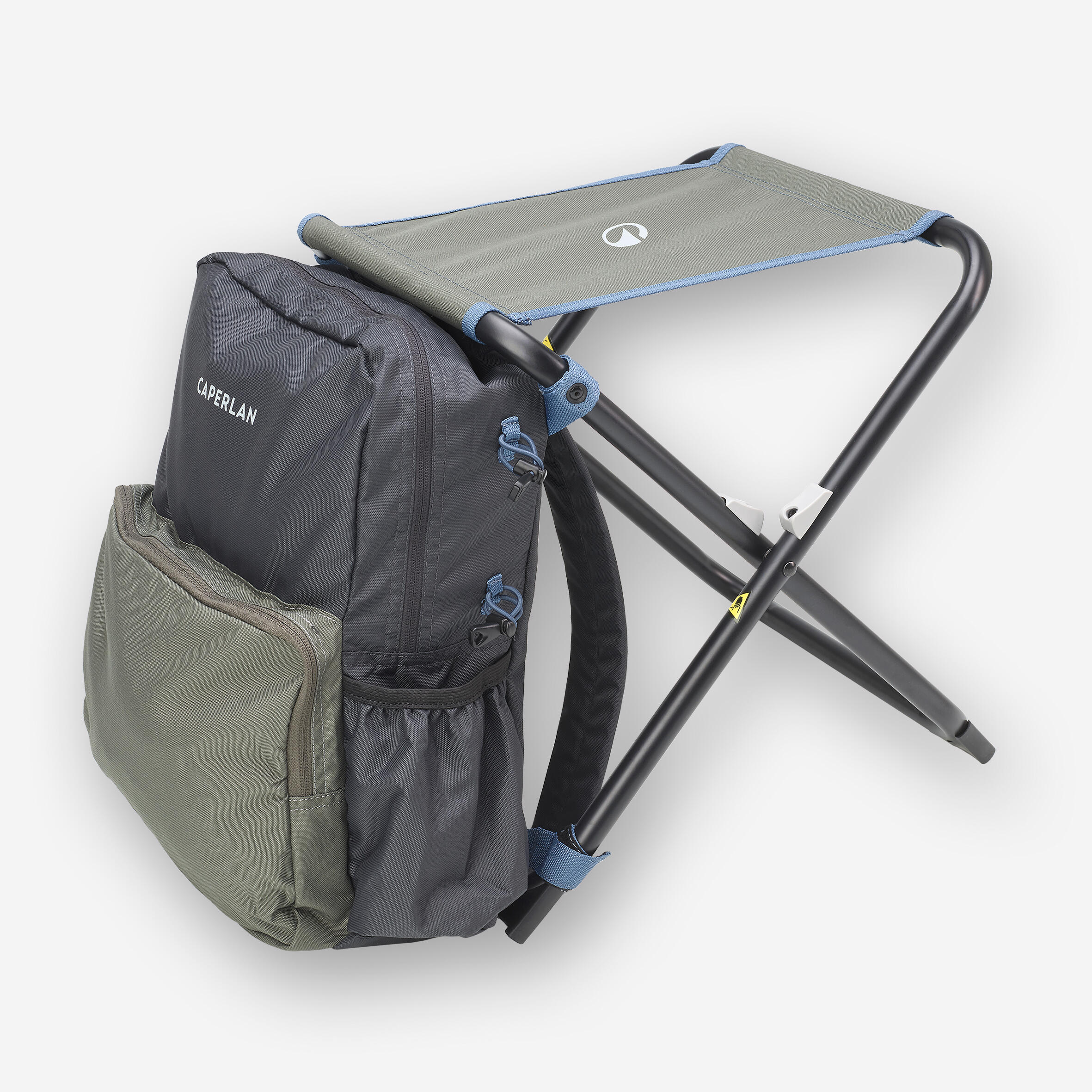 Stołek wędkarski z plecakiem składany Caperlan Essenseat 100 Travel