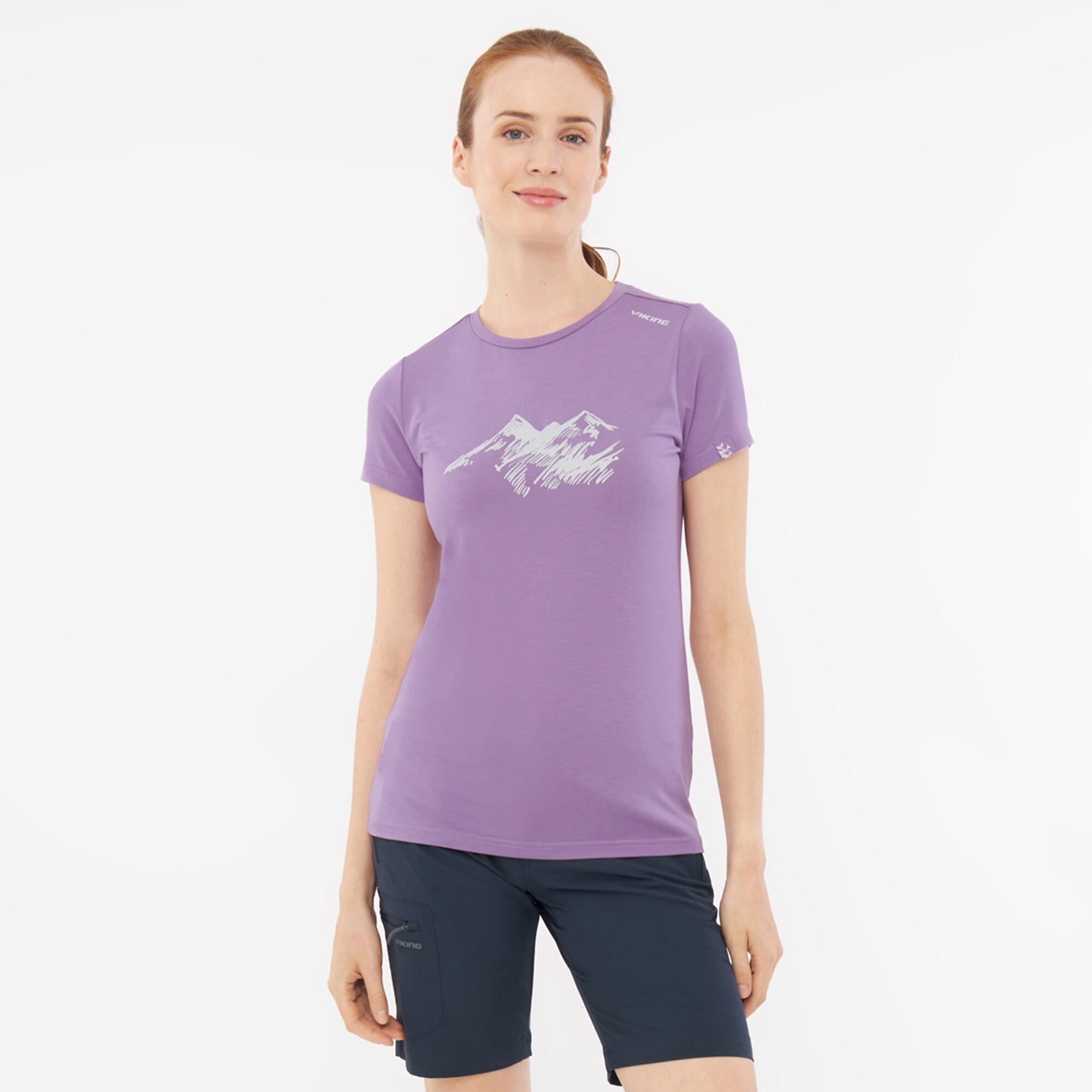 Koszulka turystyczna damska Viking Lenta Bamboo