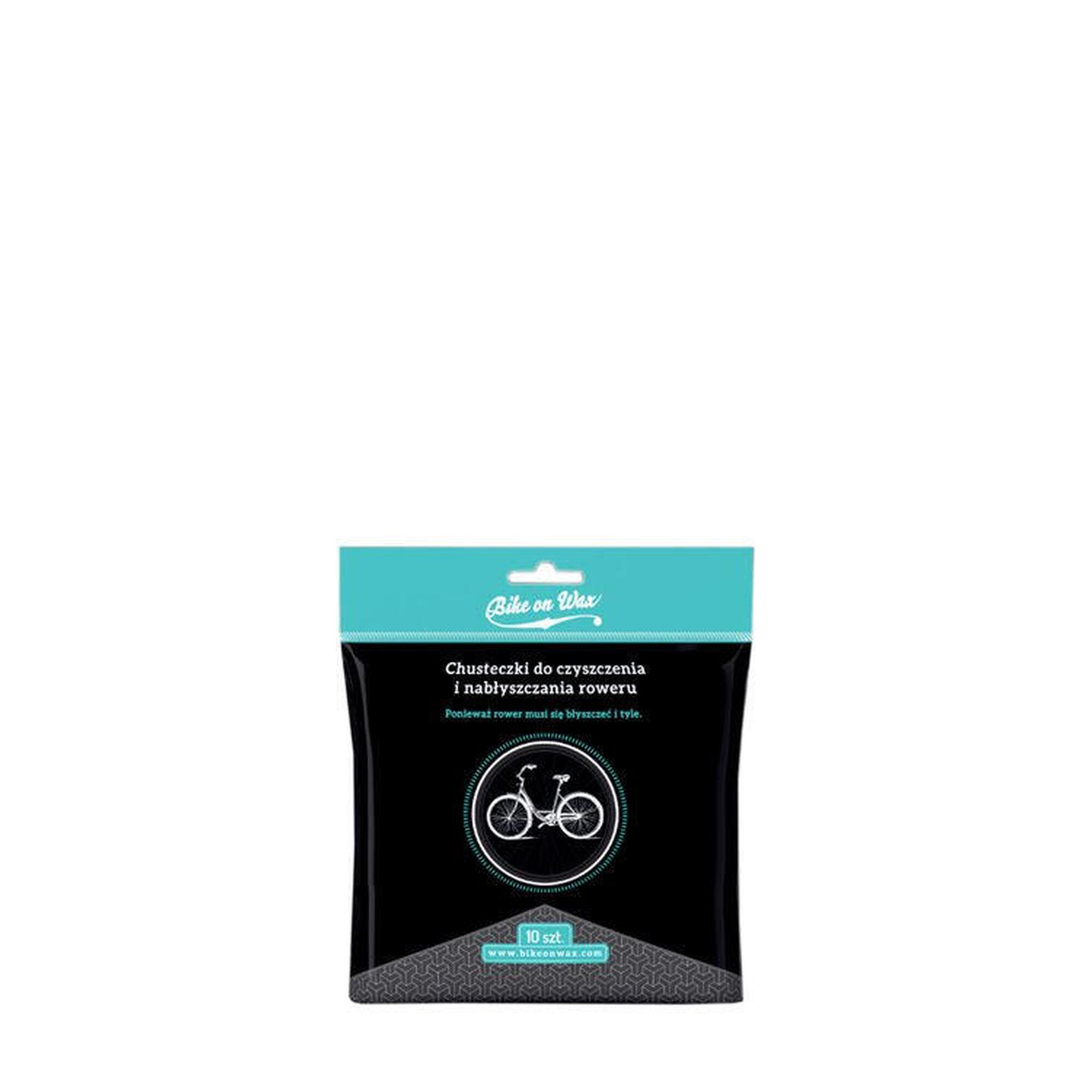 Chusteczki do czyszczenia i nabłyszczania roweru Bike on Wax 10 szt.