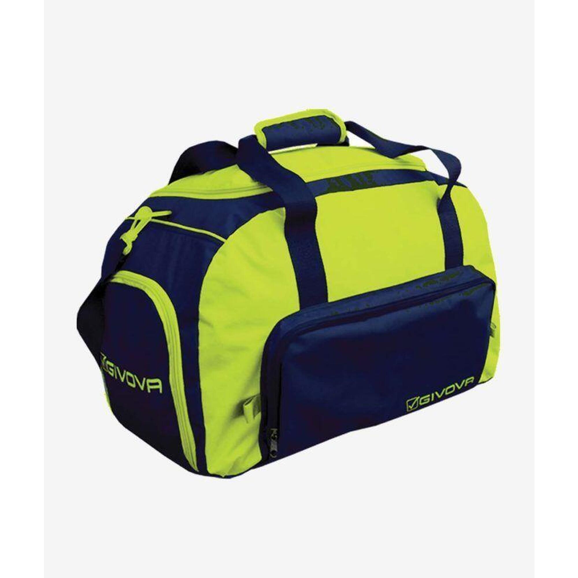 Givova Palestra torba sportowa - fluo żółta / granat.