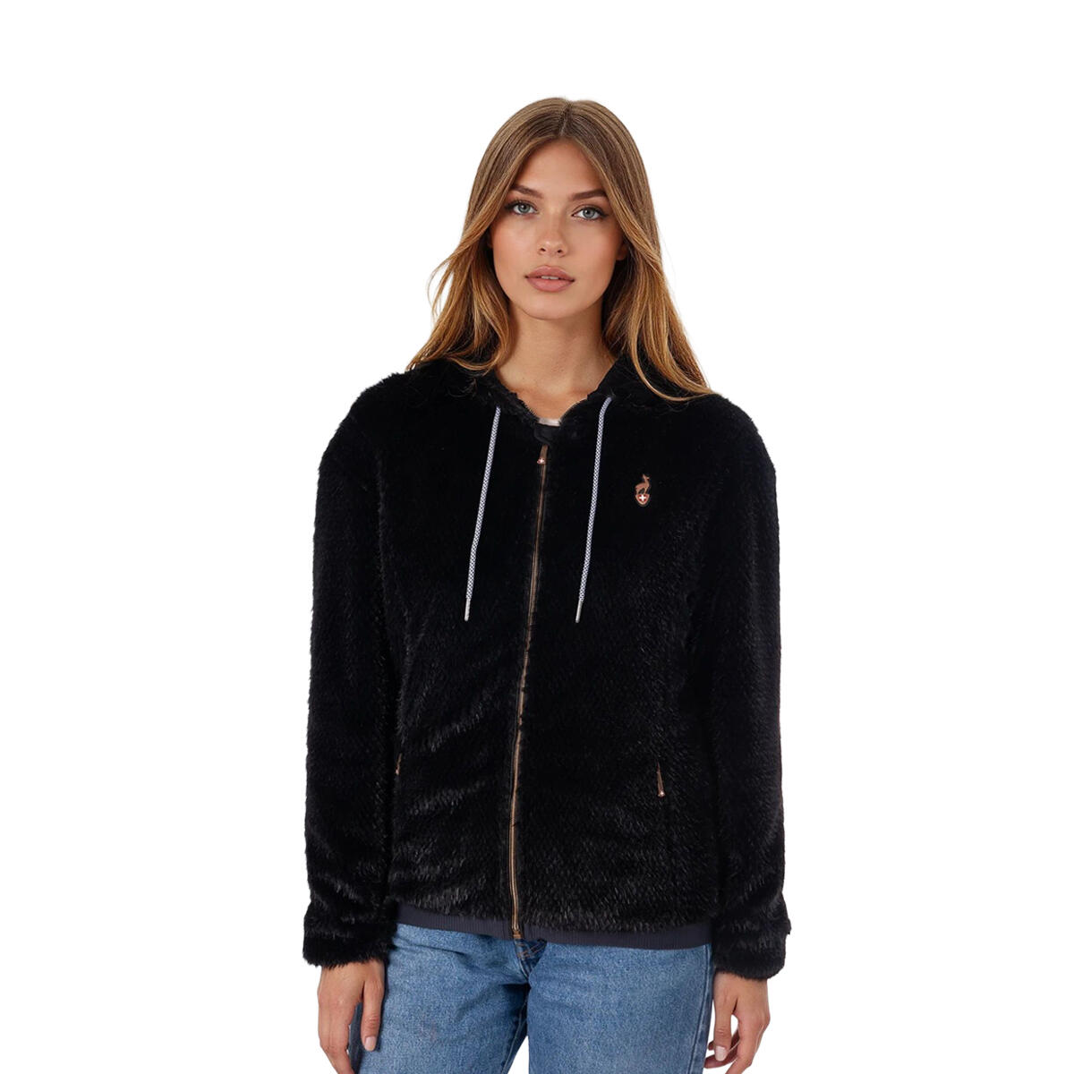 Bluza damska na zamek Aulp Candy Faux Fur