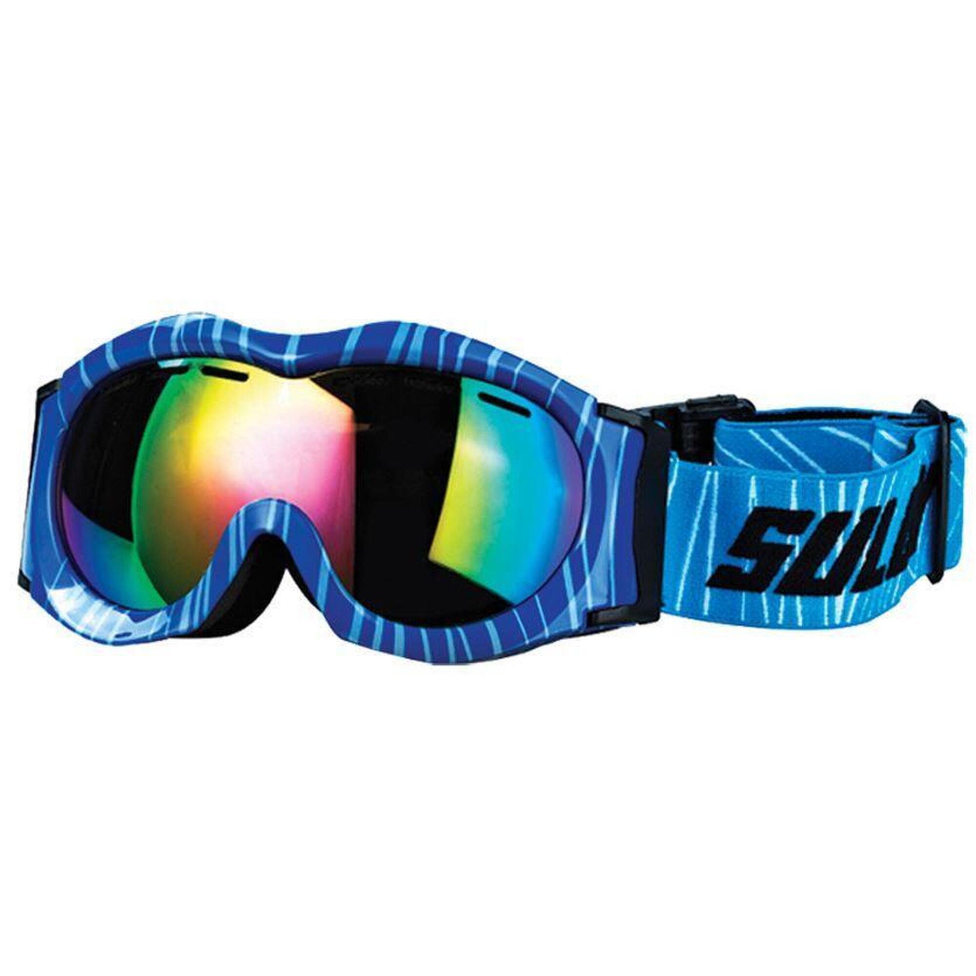 Gogle narciarskie dziecięce Sulov Monty Blue — podwójna soczewka, 100% UV