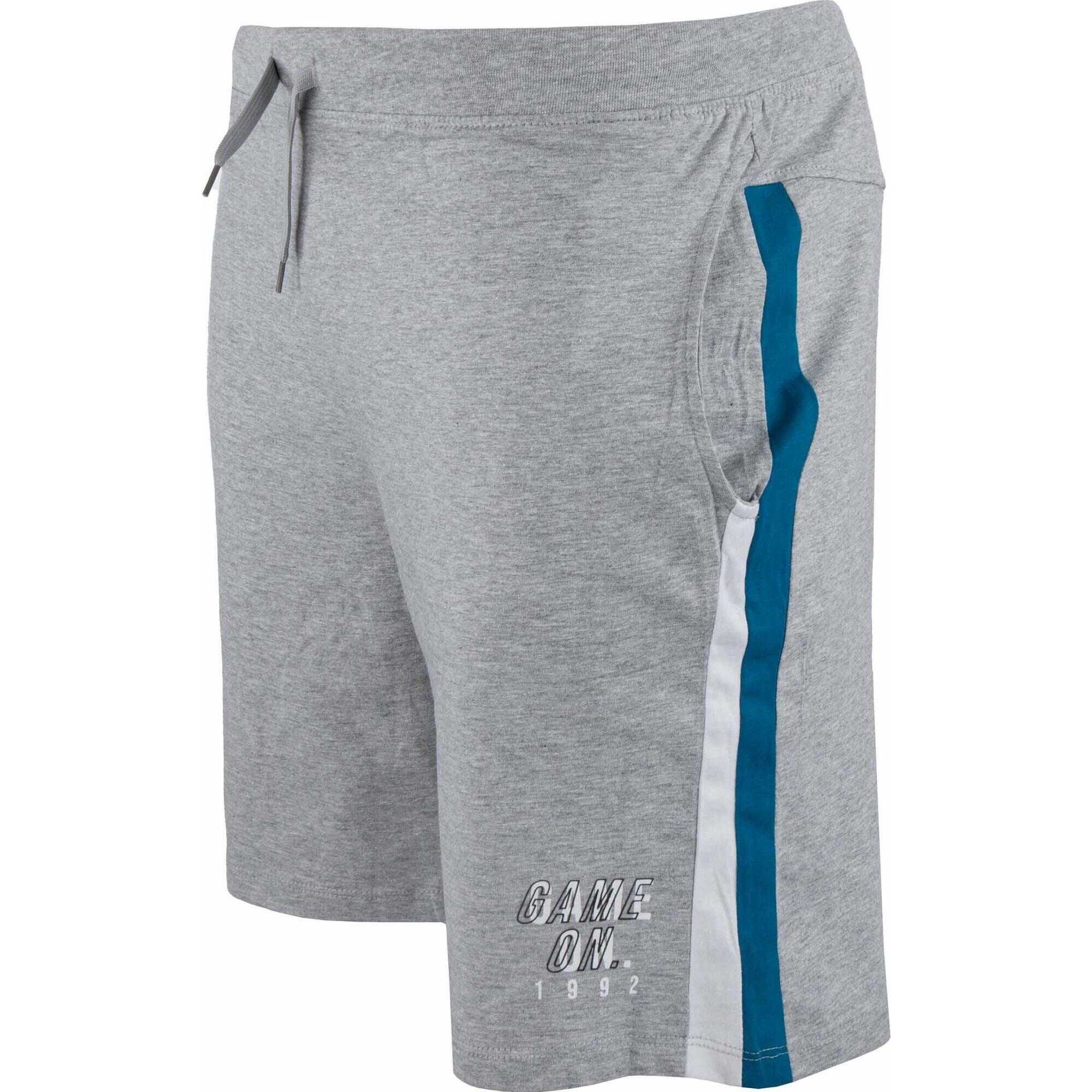 Męskie krótkie spodenki bawełniane ATH‑DPT Iorio — asfaltowy szary