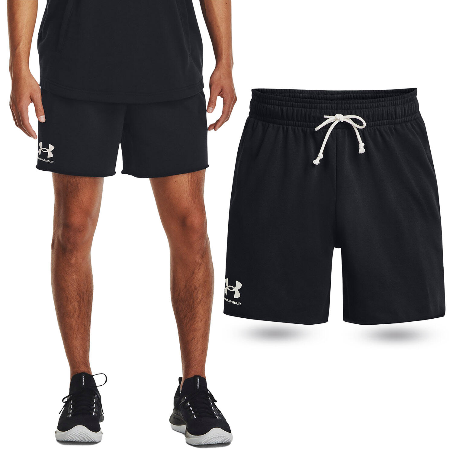 Spodenki fitness męskie UNDER ARMOUR Rival Terry 6" Shorts Szorty
