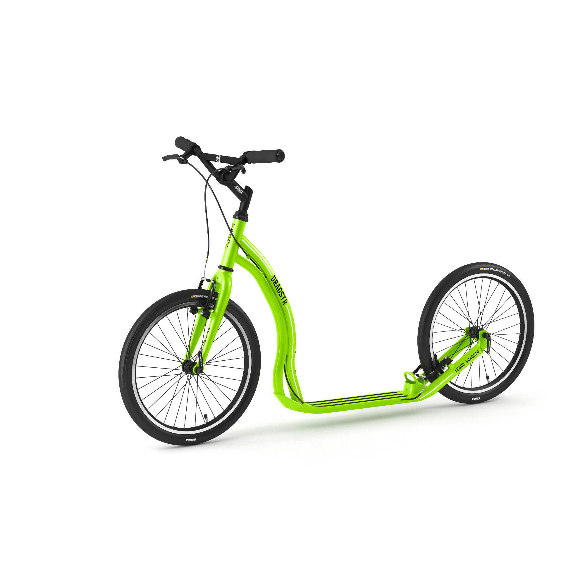Hulajnoga Yedoo Dragstr z kołami pneumatycznymi 20/20 zielona