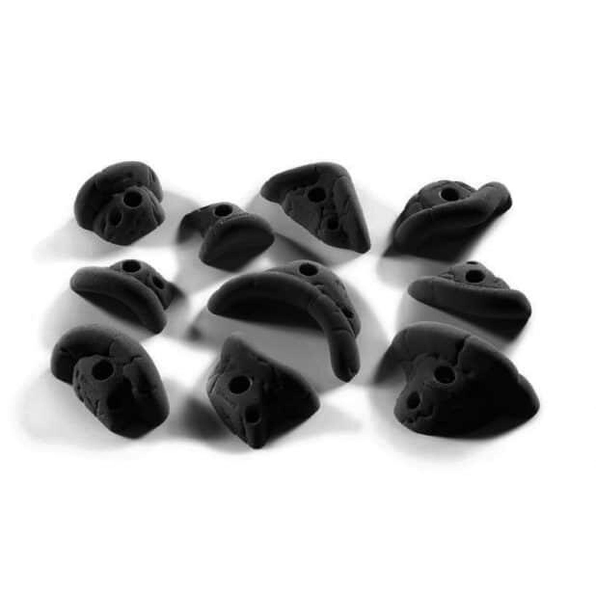 Chwyty wspinaczkowe Odyseusz M 5 szt. - czarny