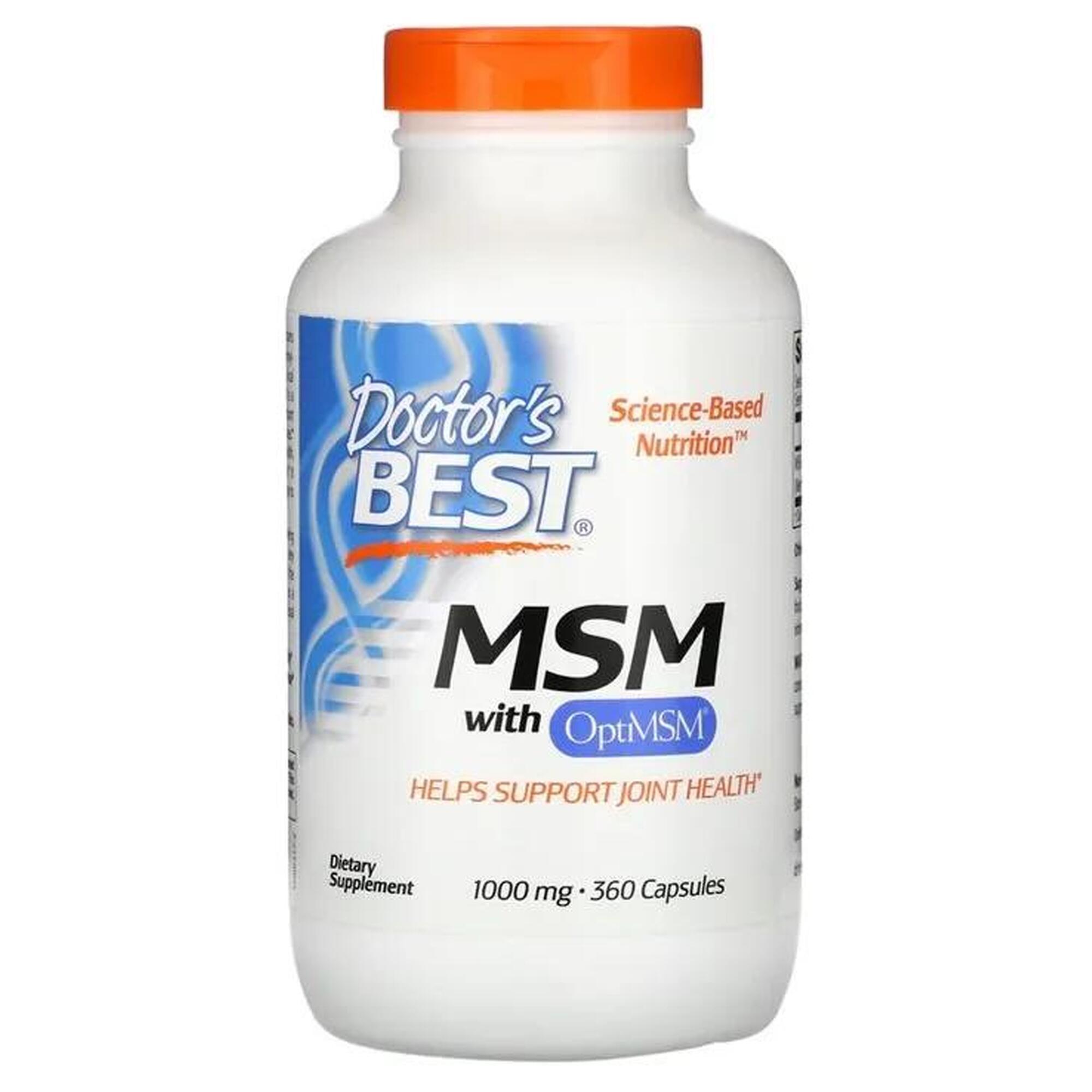 MSM z OptiMSM 1000mg Doctor's Best 360 kapsułek