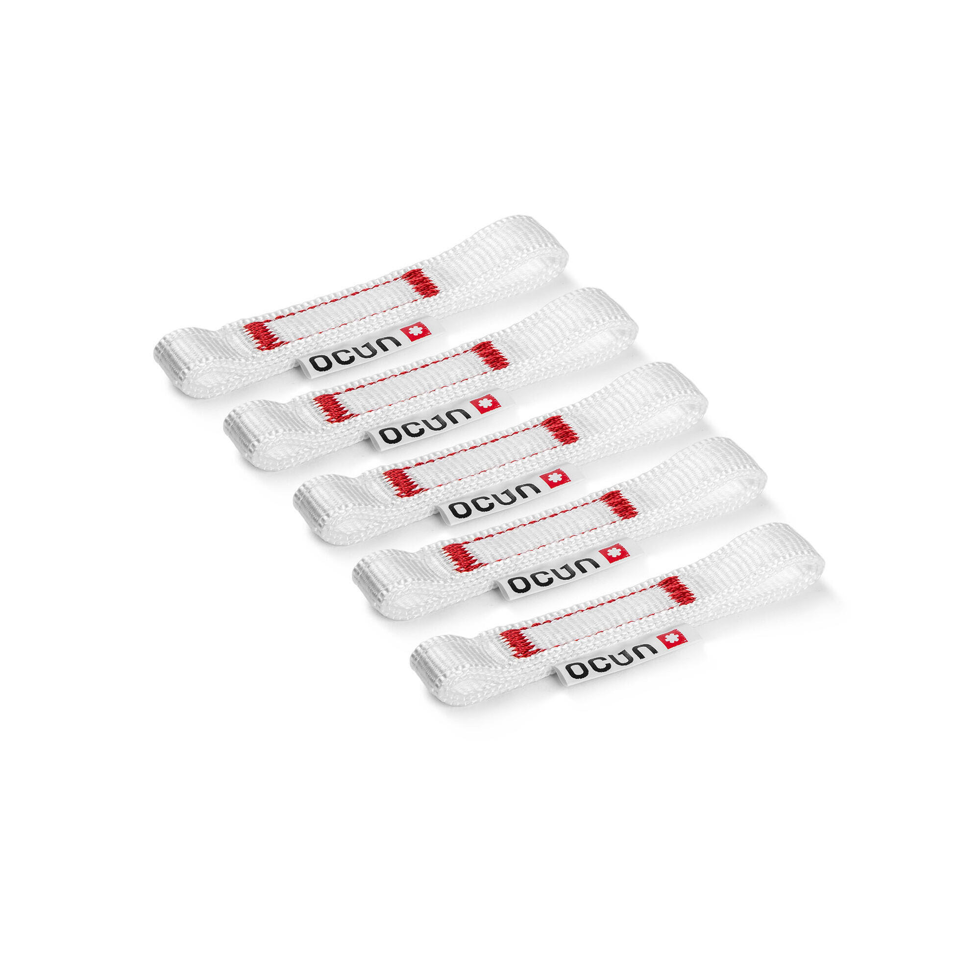 Taśma do ekspresów Ocun Quickdraw Ring Bio-Dyn 15 mm 10 cm - white/red