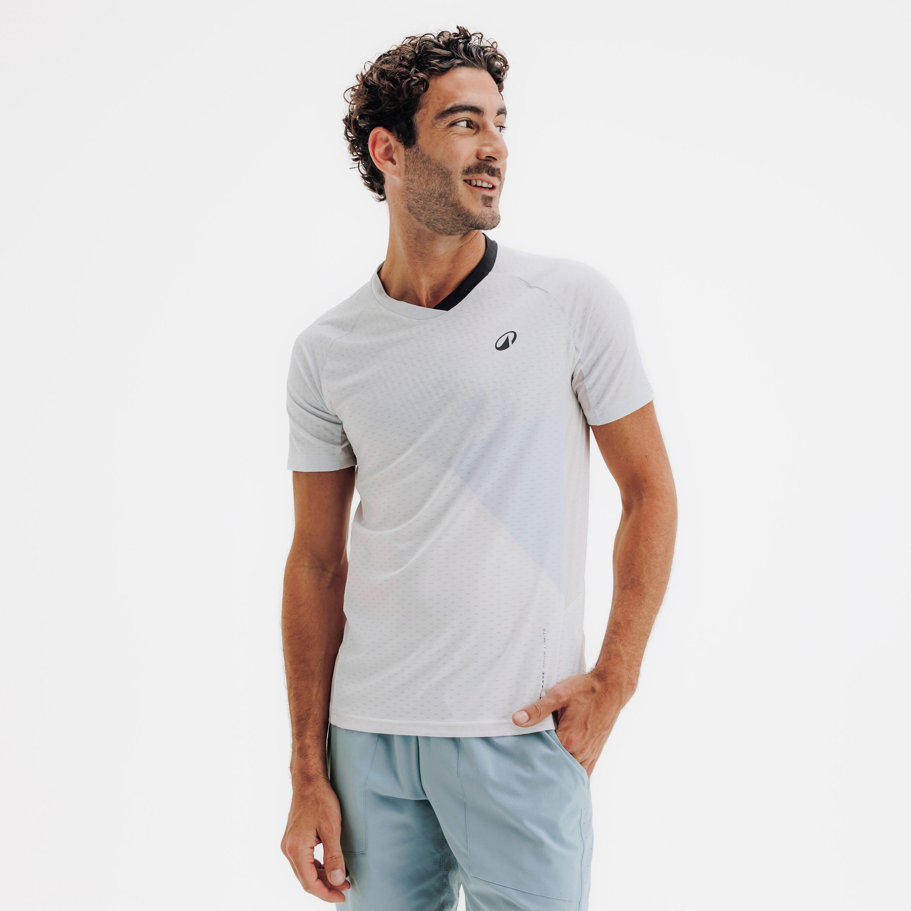 Koszulka do padla krótki rękaw męska Kuikma PTS 900