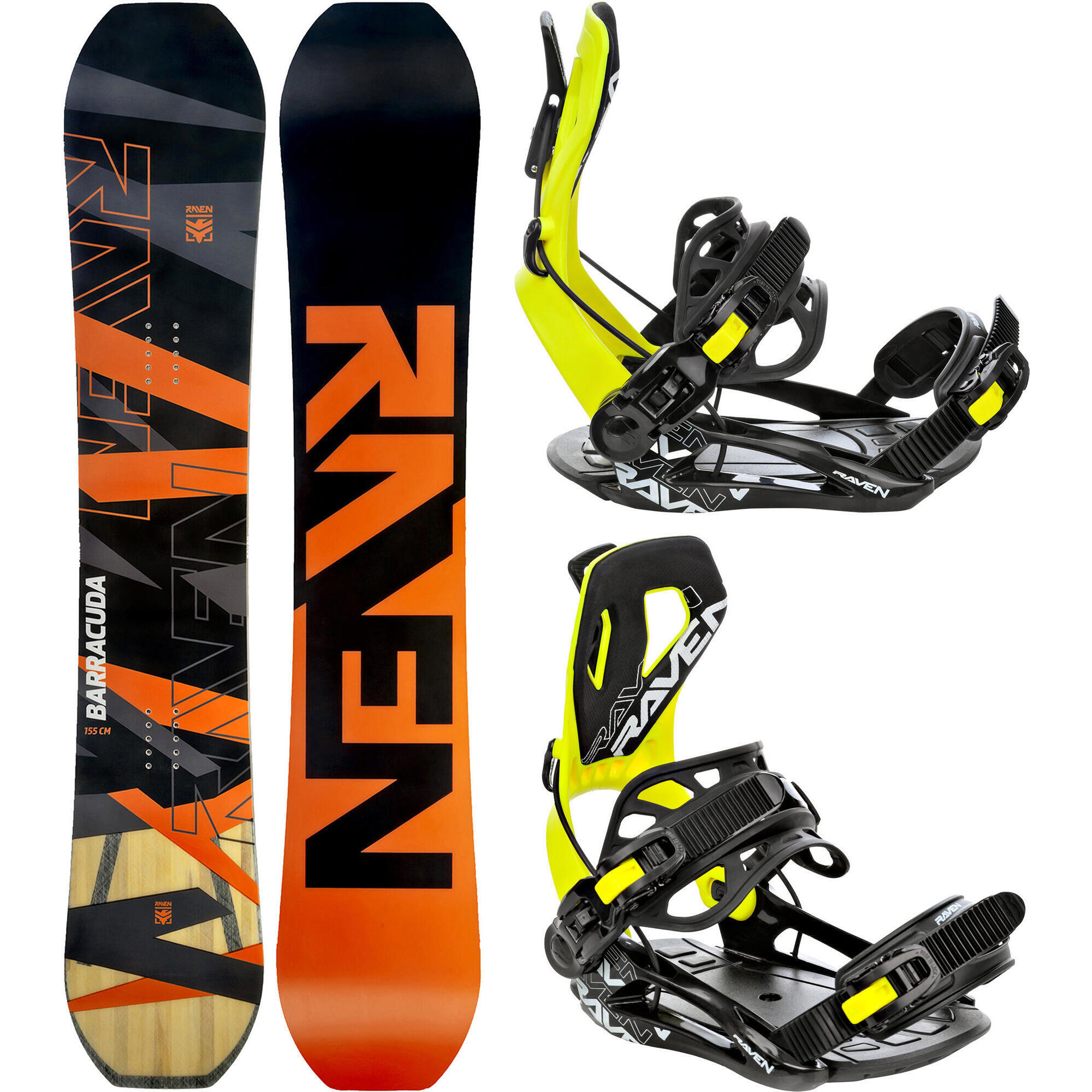 Zestaw Deska snowboardowa Raven Barracuda Carbon + wiązania Raven FTM450