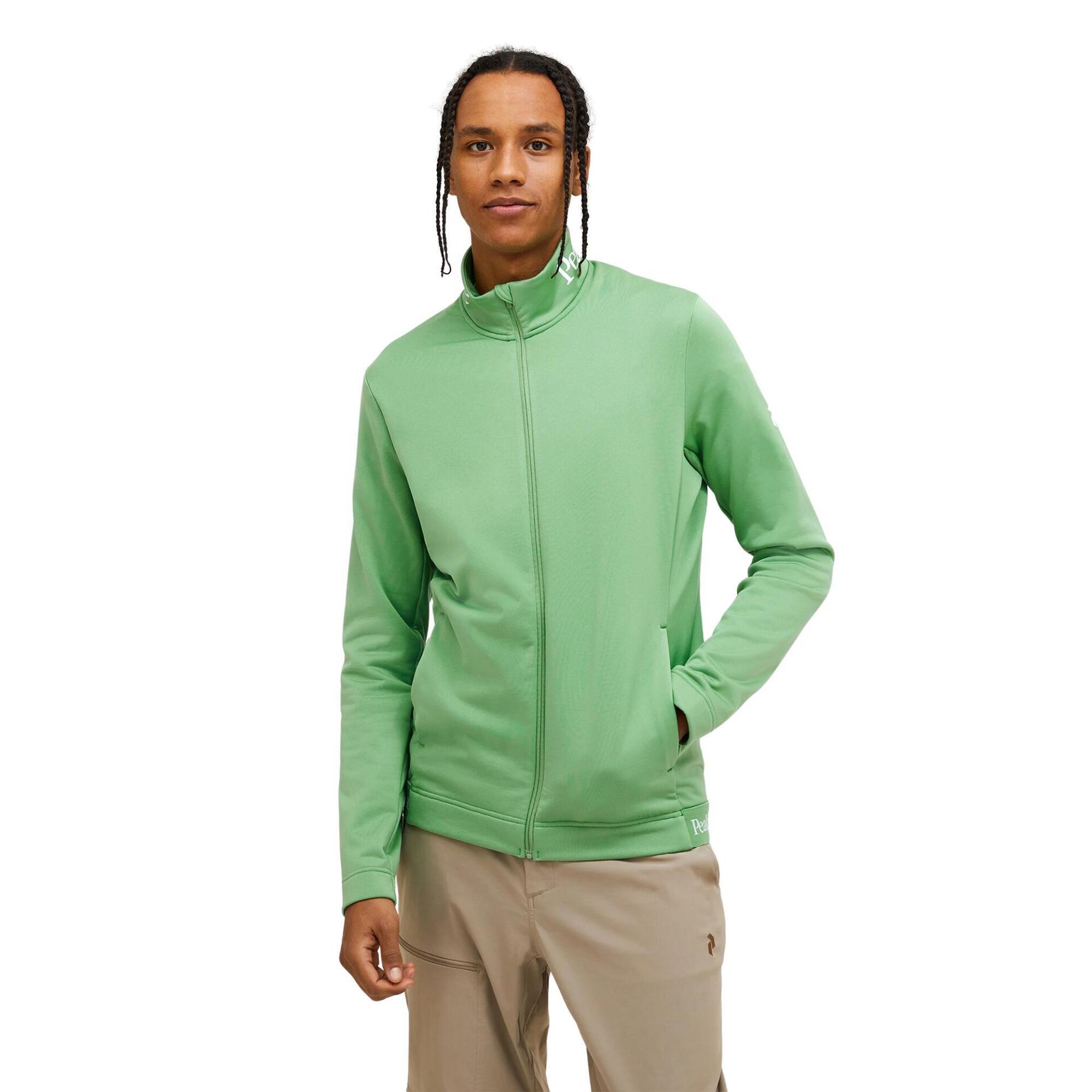 Bluza Peak Performance męska Rider Tech Zip Jacket zielona - M