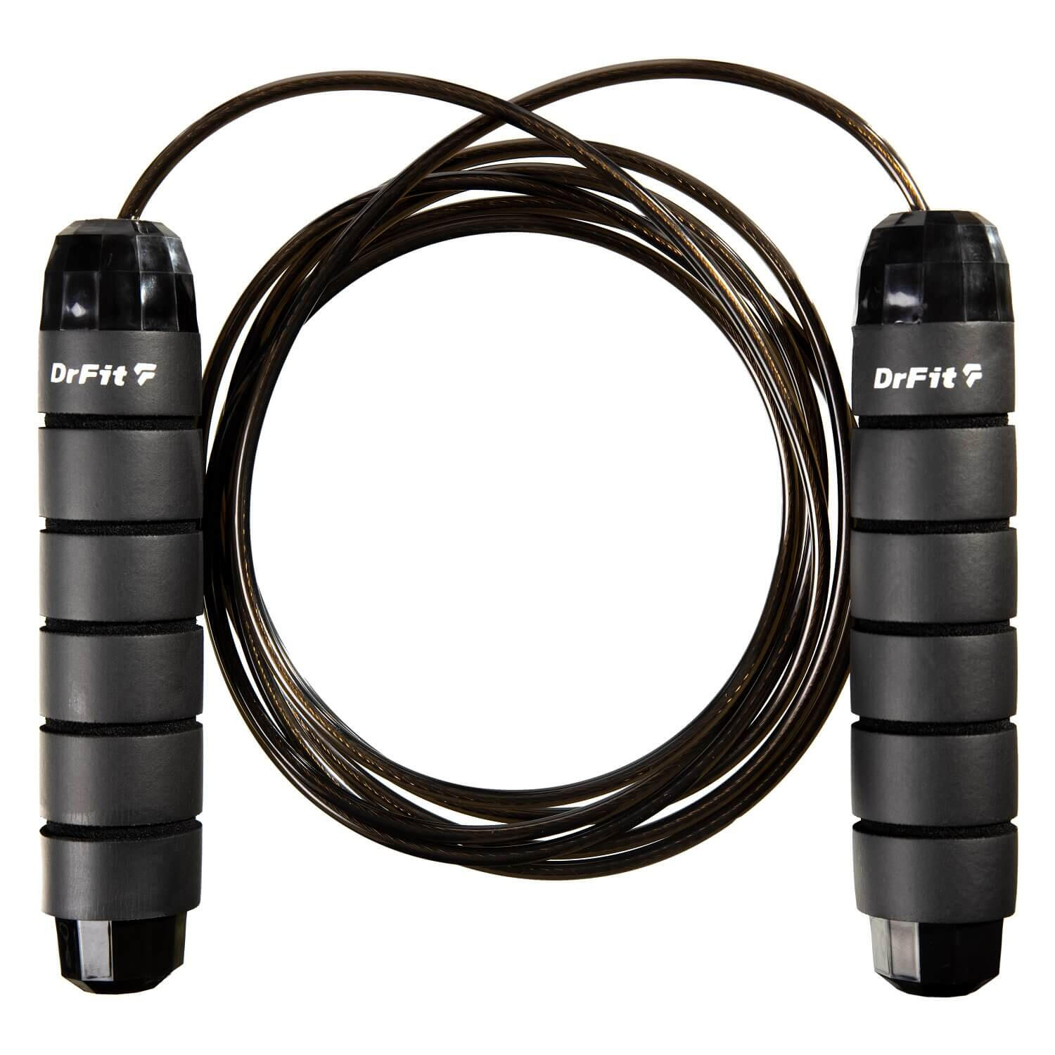 Skakanka sportowa regulowana z obciążeniem łożyskami treningowa cardio DrFit