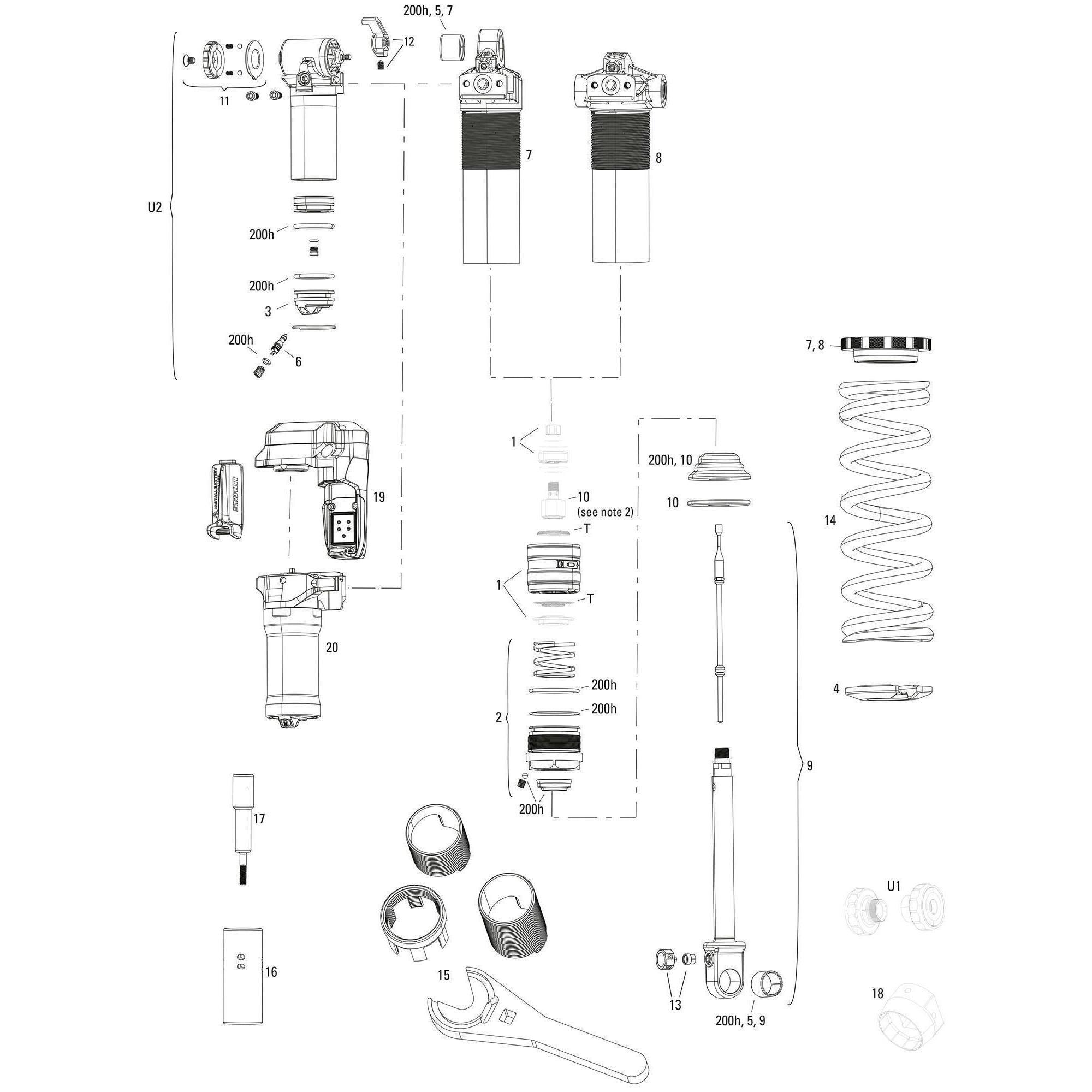 ROCKSHOX Vivid Coil Ultimate RC2T amortyzator tylny 205x60 mm