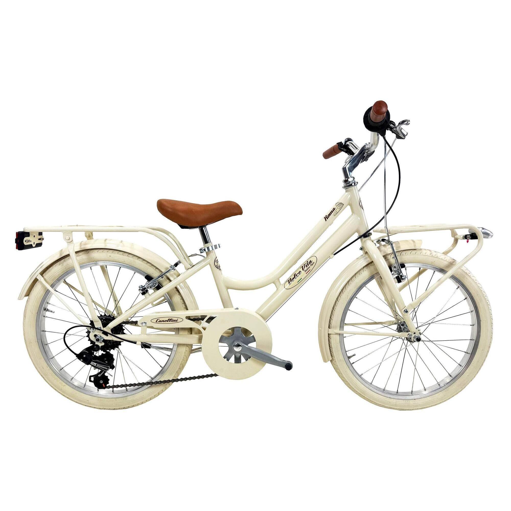 Rower Dziecięcy Dolce Vita by Canellini ROMA 20" 6B - Kremowy