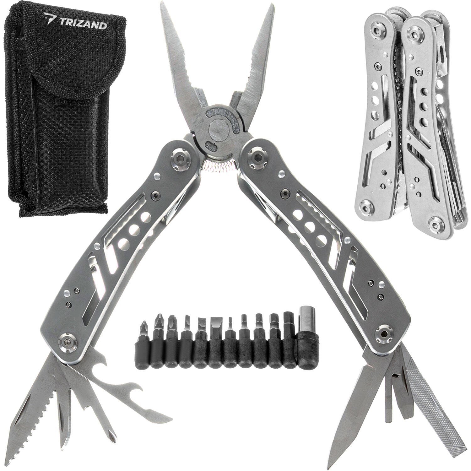Multitool Survivalovy Narzędzie 13w1 + 11 x Bity TRIZAND