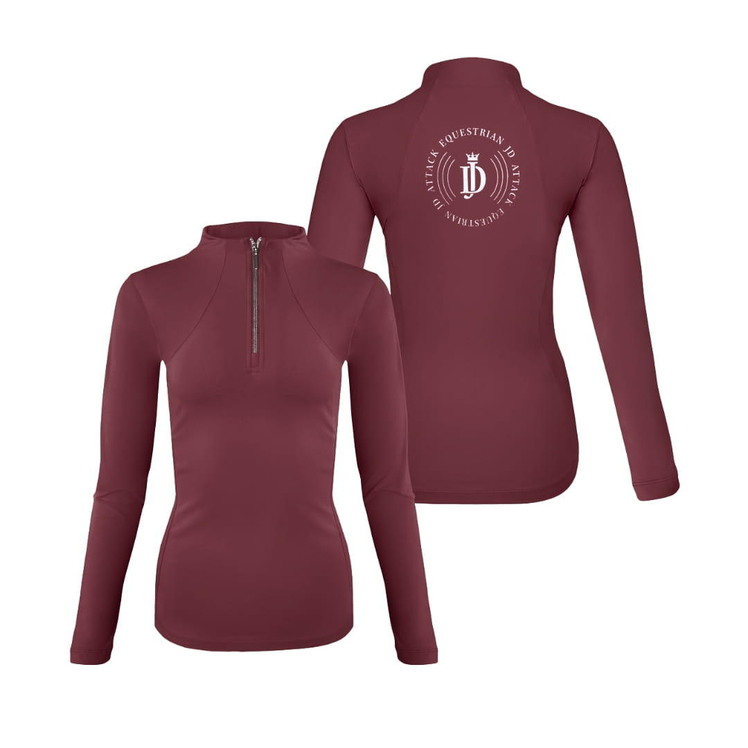 Bluzka techniczna Cathrine bordowa