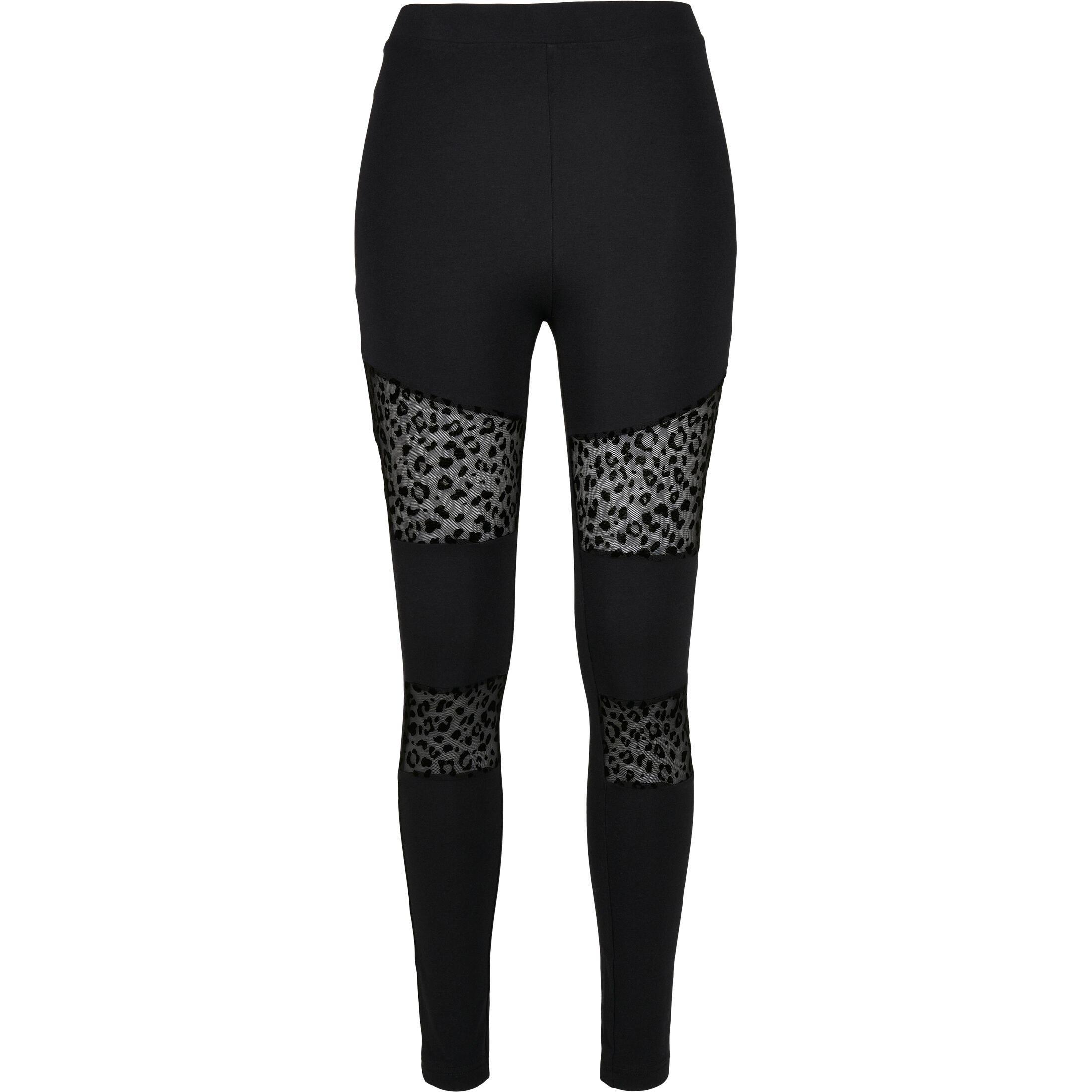 Legginsy damskie Urban Classics flock lace inset