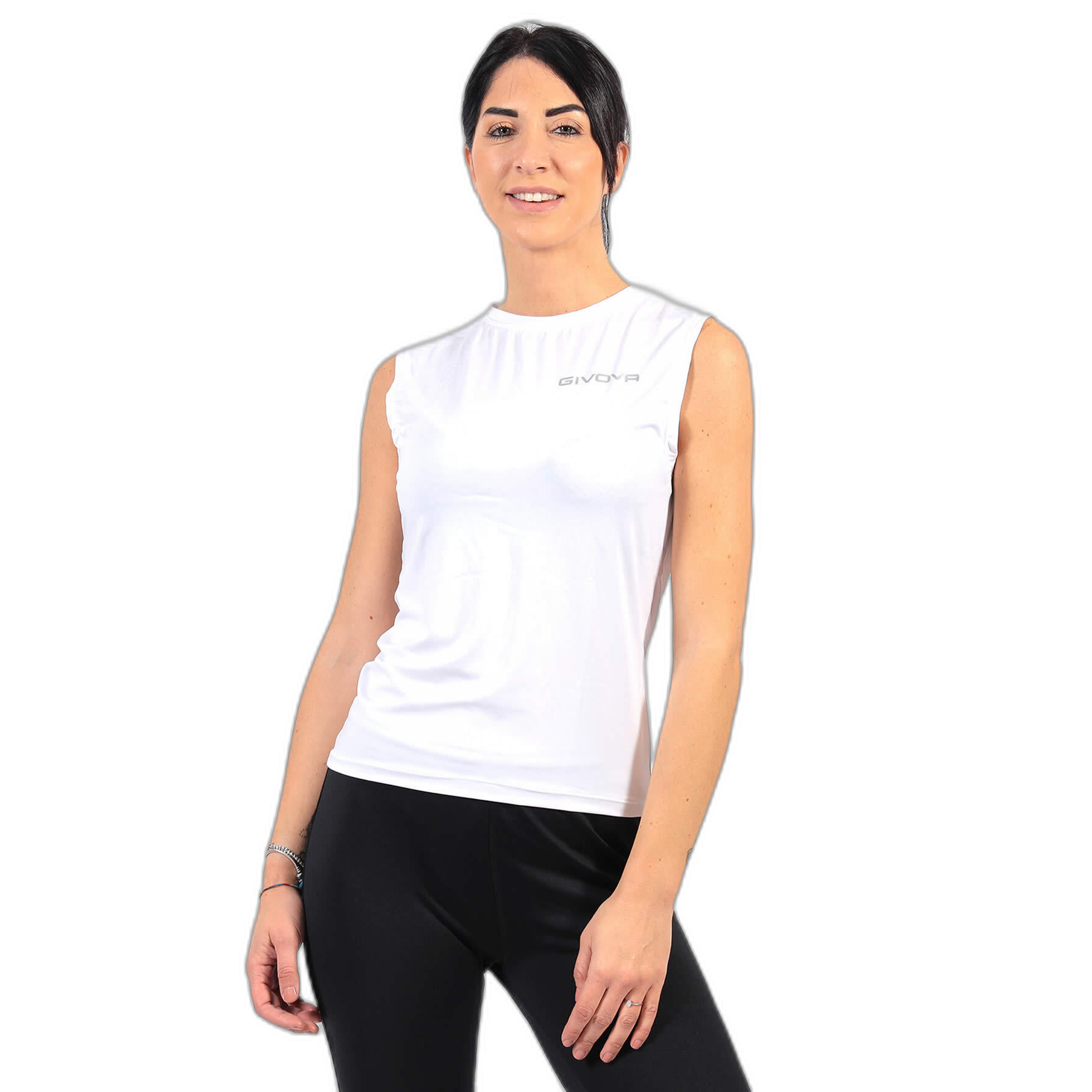 Koszulka piłkarska termoaktywna dla dorosłych Givova Corpus 1 biała