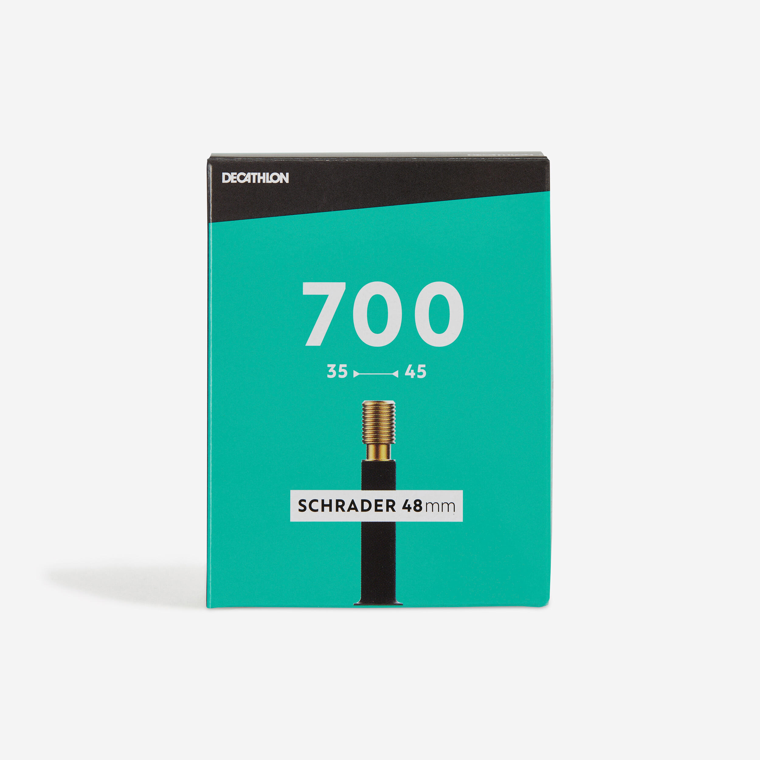 Dętka rowerowa Btwin 700x35-45 wentyl Schrader 48 mm
