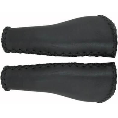Chwyty Skórzane Ergo 135 Czarne (Para)