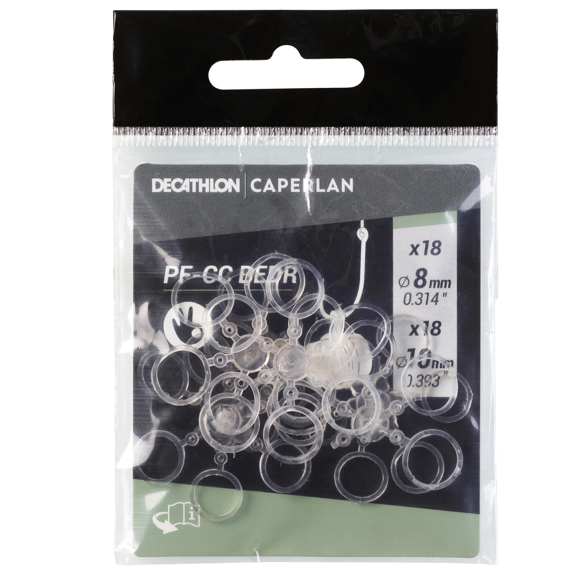 Gumki do przynęt 8/10mm CAPERLAN PF-CC BEDR