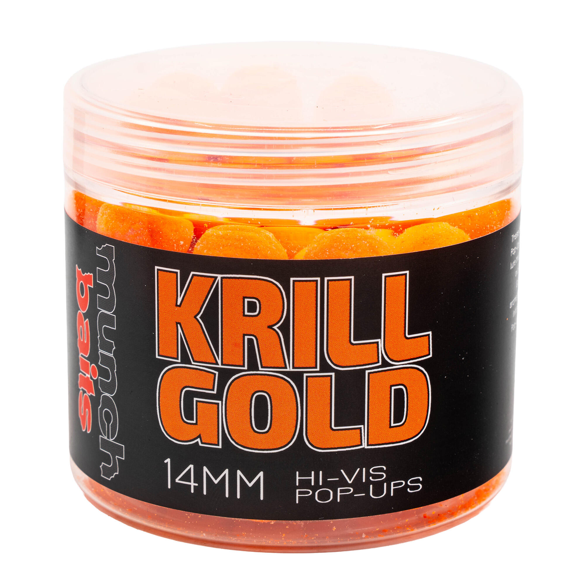 Przynęta Kulki Munch Baits Pop Ups Krill Gold Hi-Vis 14Mm