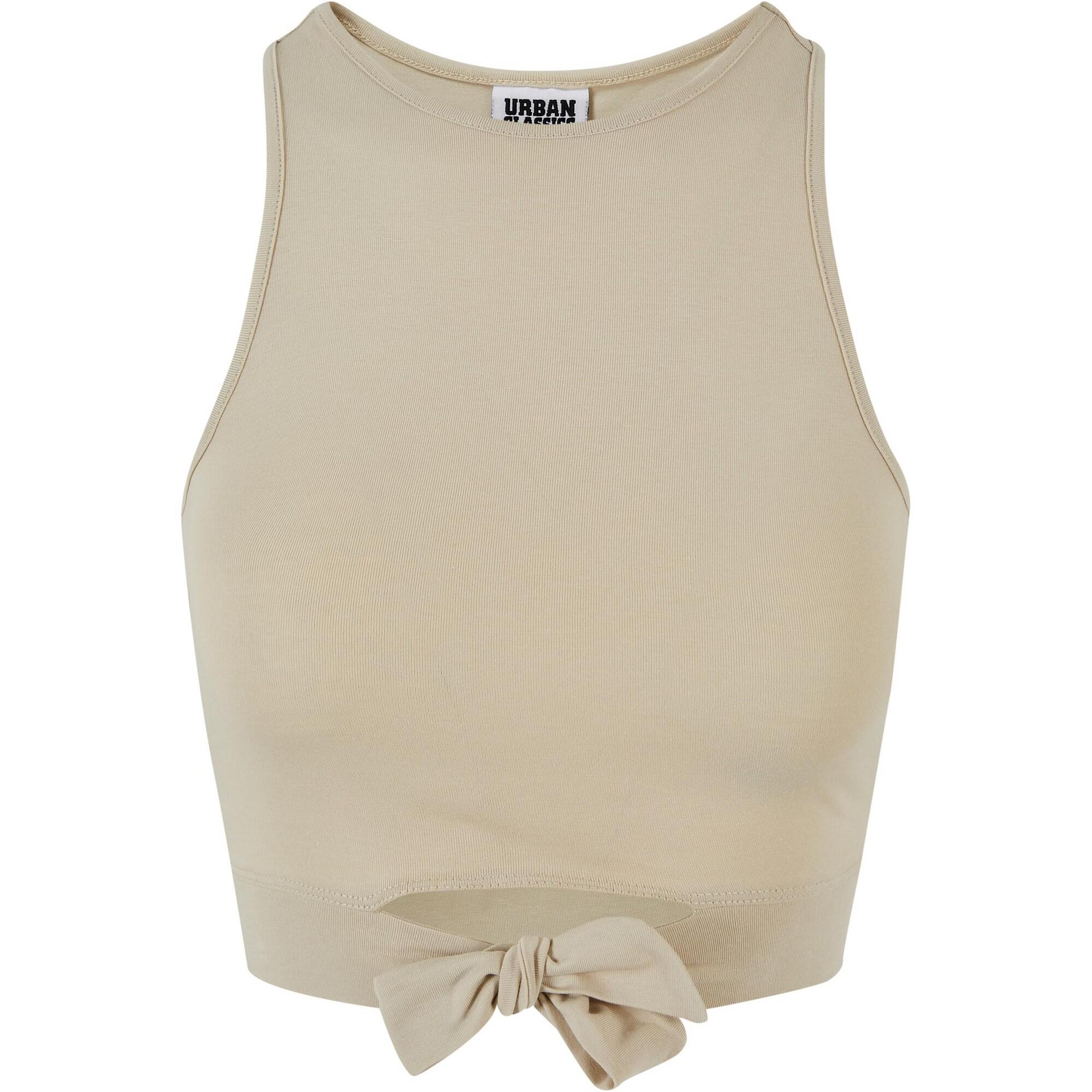 Womens/Ladies Front Knot Crop Top