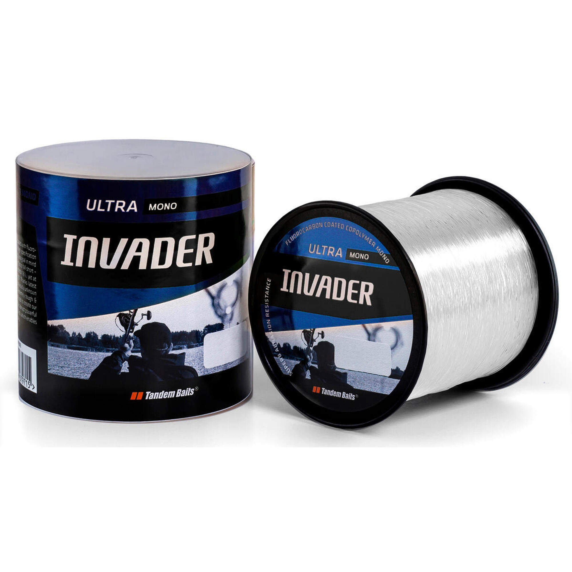 Żyłka Karpiowa Invader Ultra Mono 1200 m / 0,331 mm - Biała / 2 szt