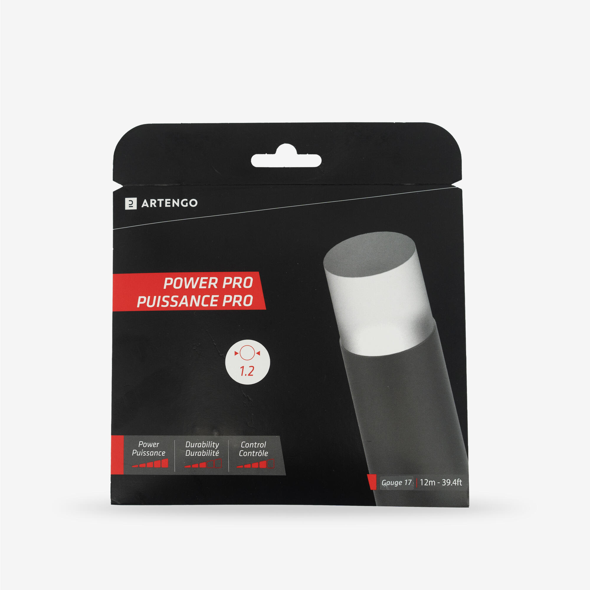 Naciąg tenisowy jednordzeniowy Artengo Power Pro 1,20 mm