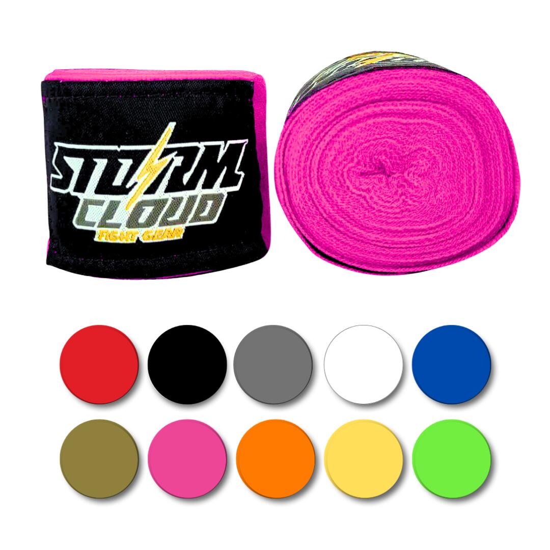 Bandaże bokserskie elastyczne StormCloud HW 1 2,5 m Różowy