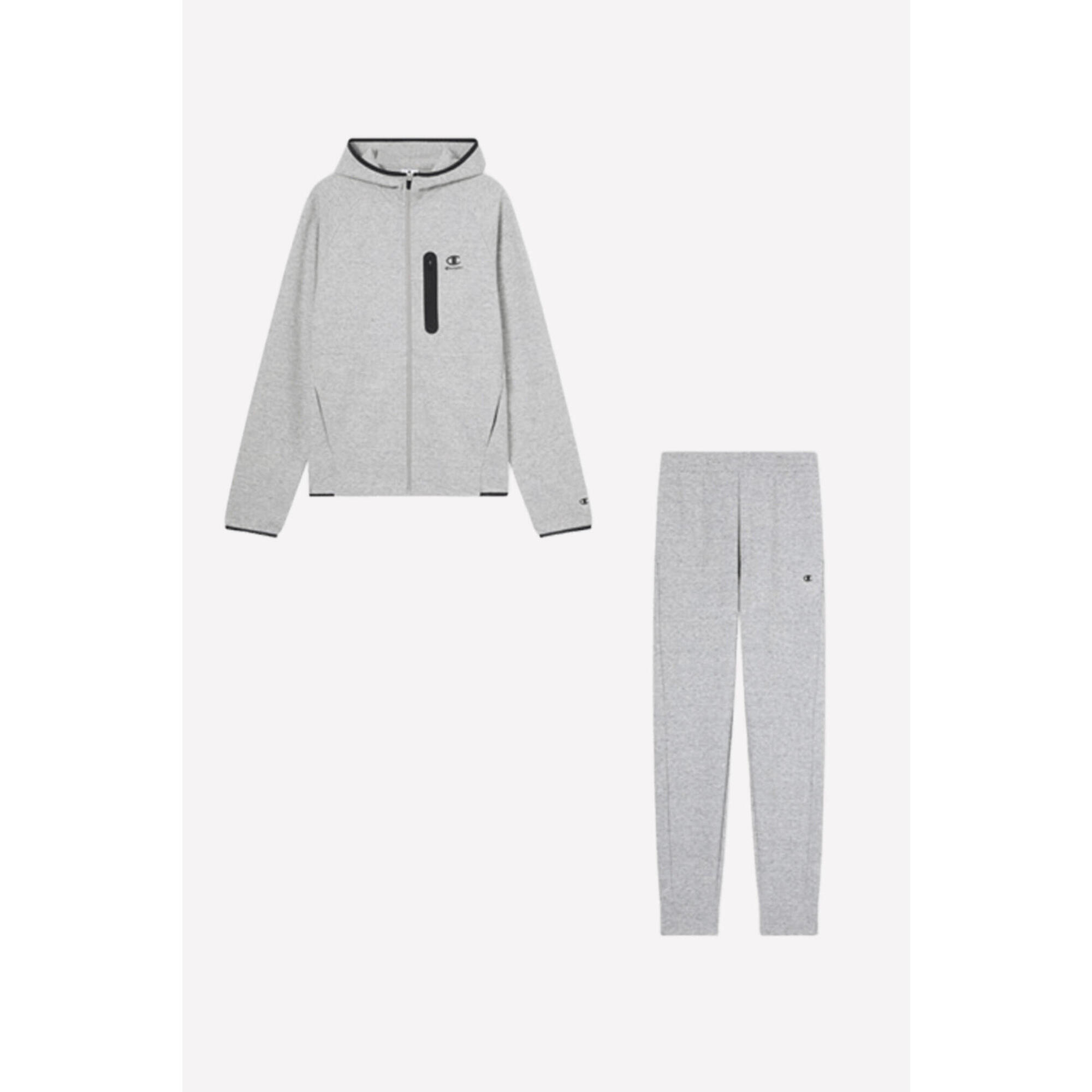 Dres męski treningowy Champion Hooded Full Zip C-tech Slim Fit Tracksuit