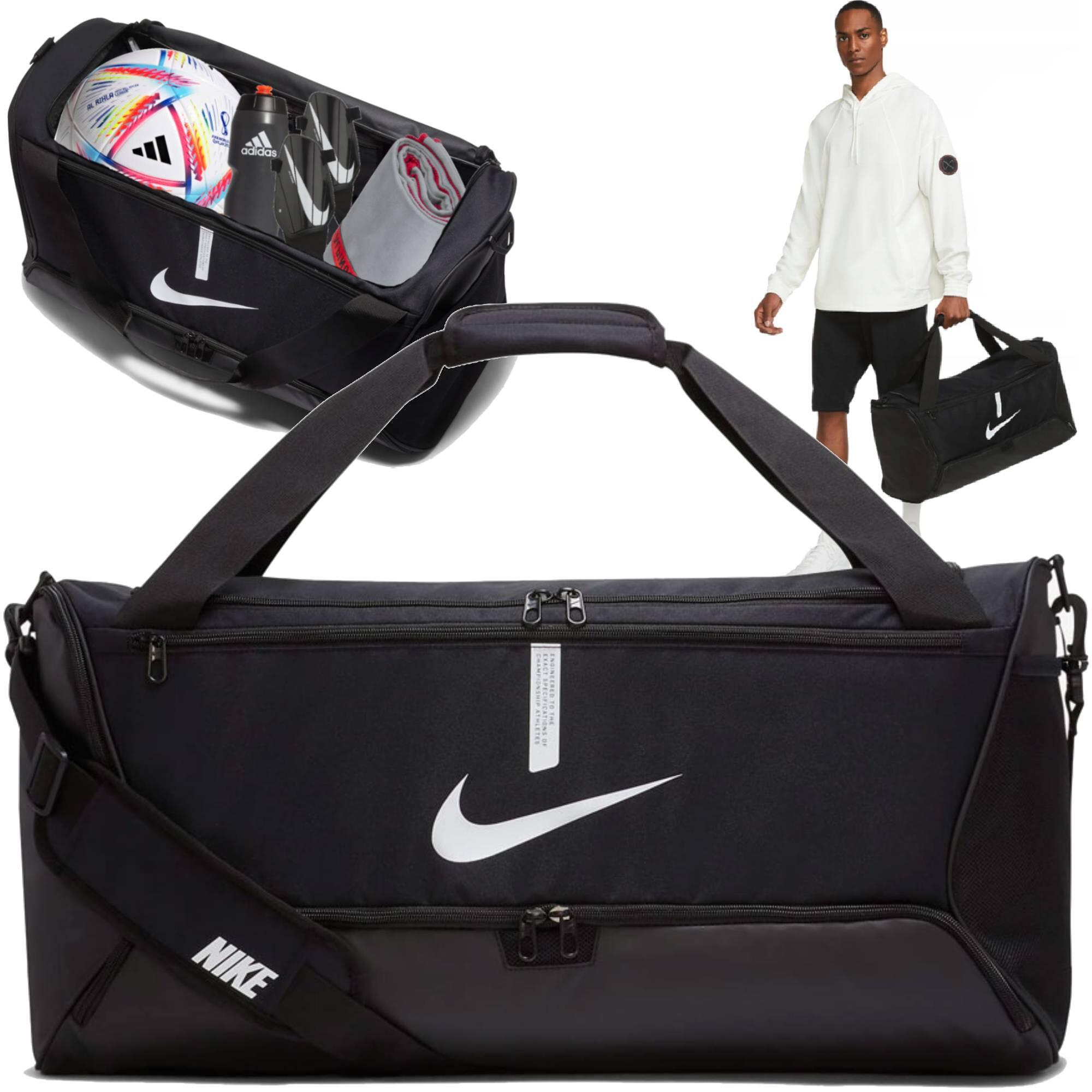 Torba sportowa Nike Academy Team na siłownię basen z wentylowaną kieszenią 60L