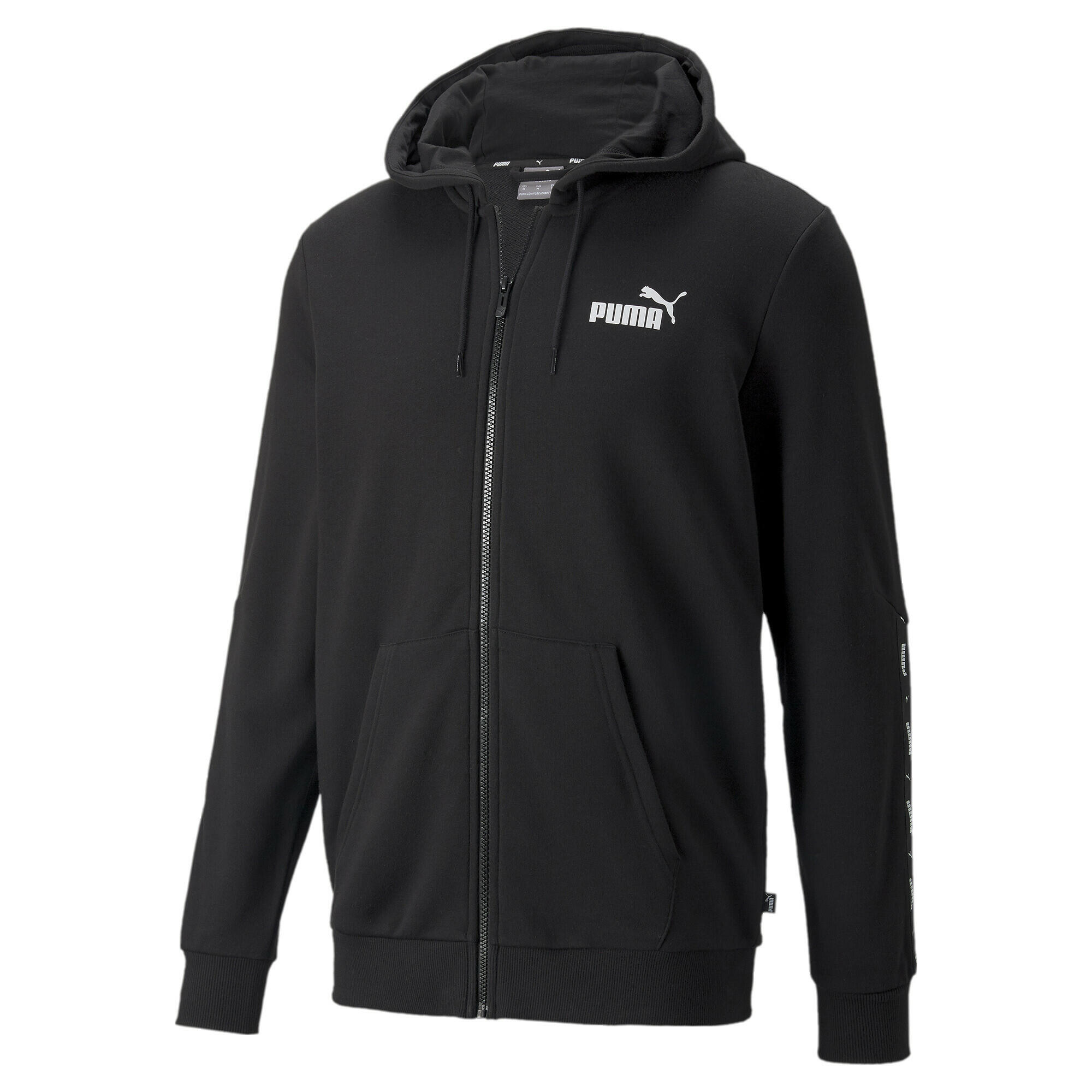 Sweatshirt full-zip hooded Puma ESS+ Tape TR