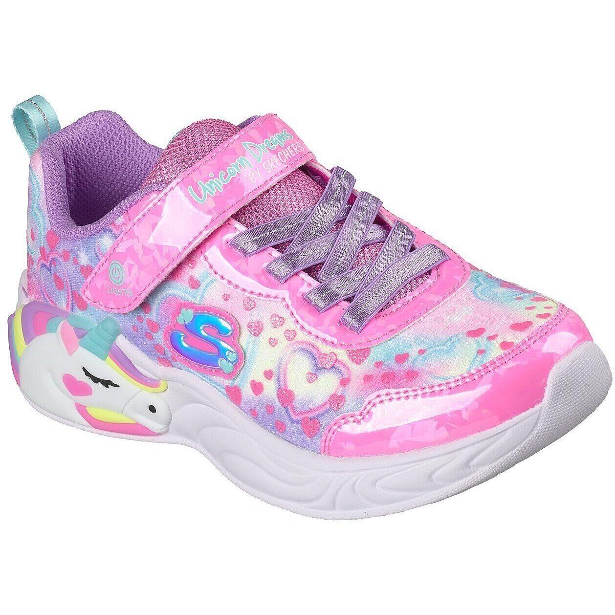 Buty sportowe dla dzieci Skechers S Lights unicorn Dreams hear