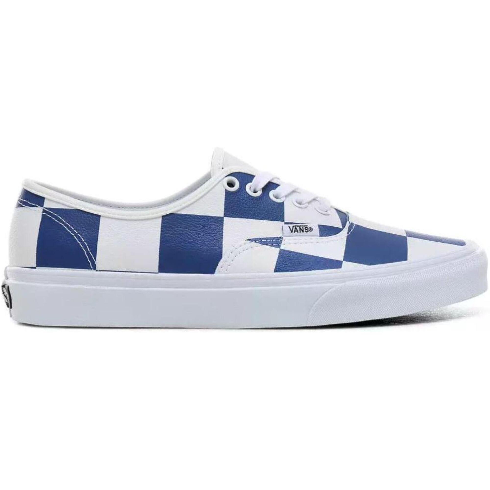 Vans Authentic Check skóra niebiesko-białe roz. 39
