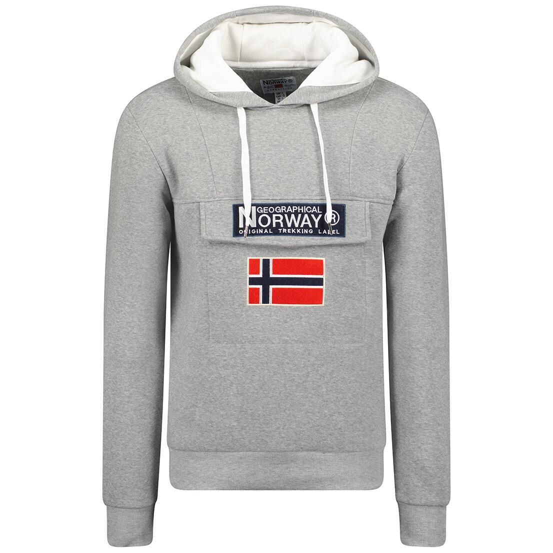 Bluza z kapturem męska Geographical Norway Gadrien DB MEN 054 szara