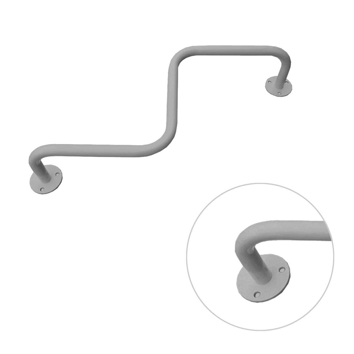 drążek do podciągania sufitowy wygięty szary