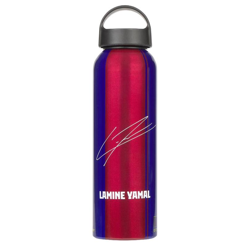Butelka na wodę FC Barcelona, podpisana - Lamine Yamal
