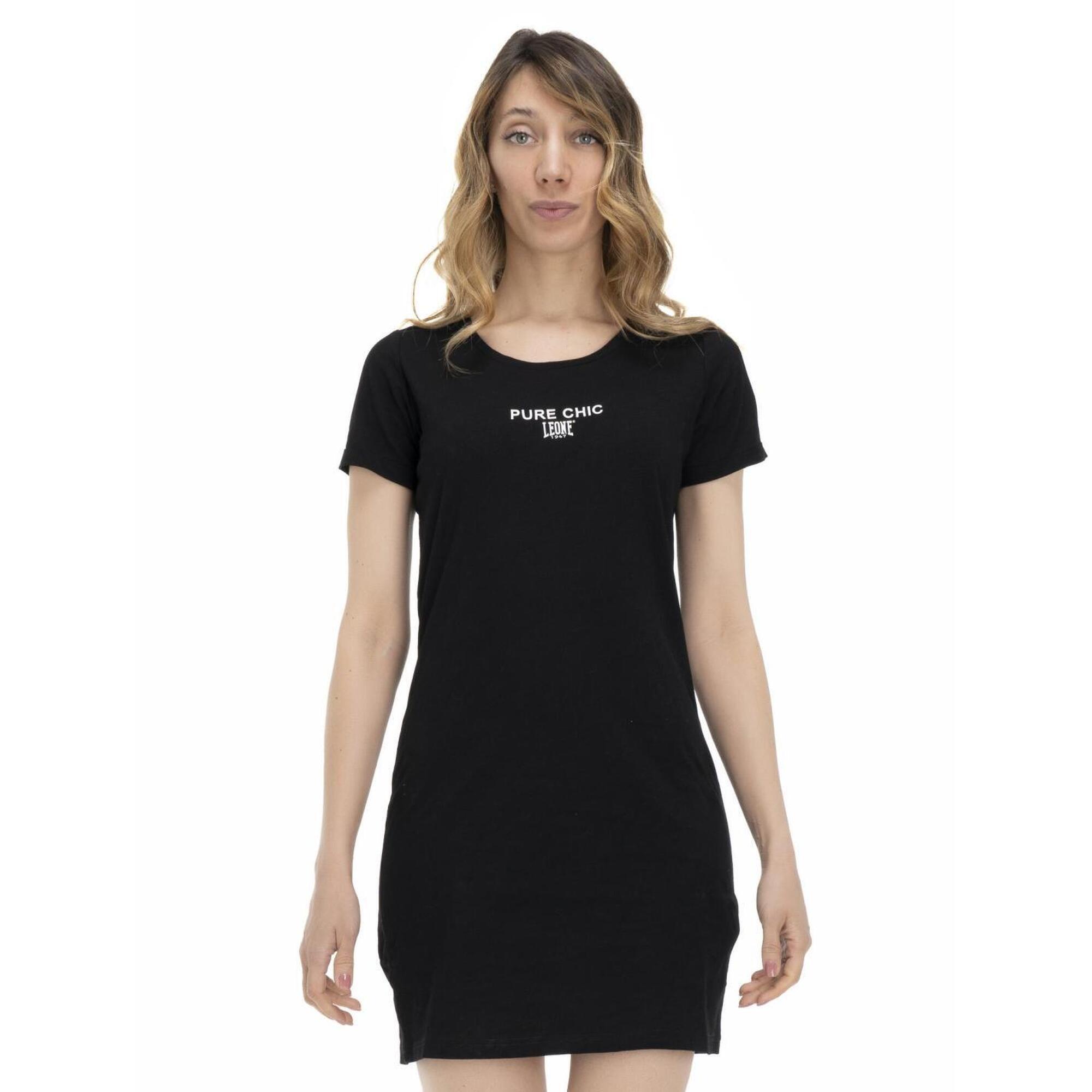 Damski T-shirt maxi w odcieniach ziemi