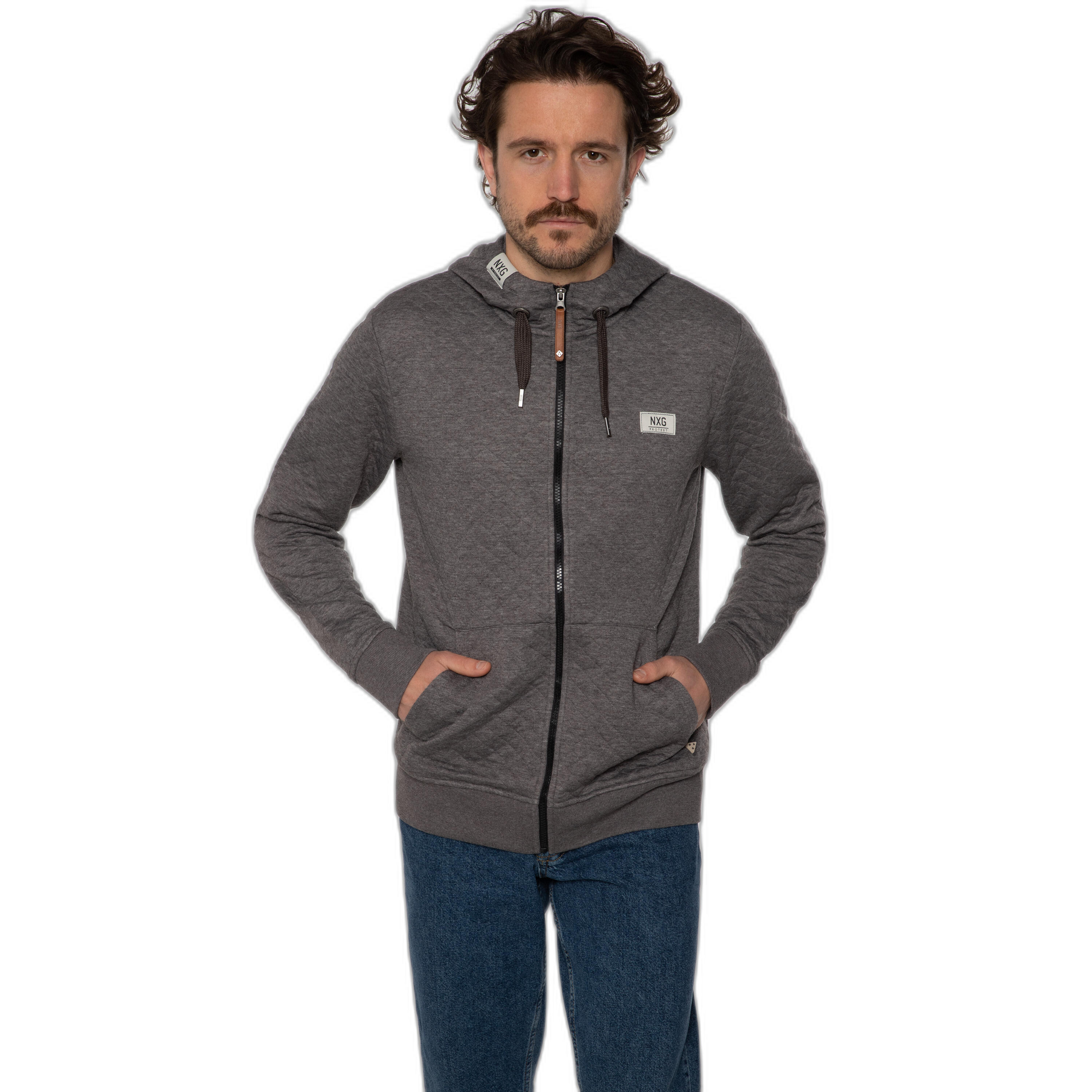 Bluza z kapturem i zamkiem błyskawicznym Protest Nxgoxfordy